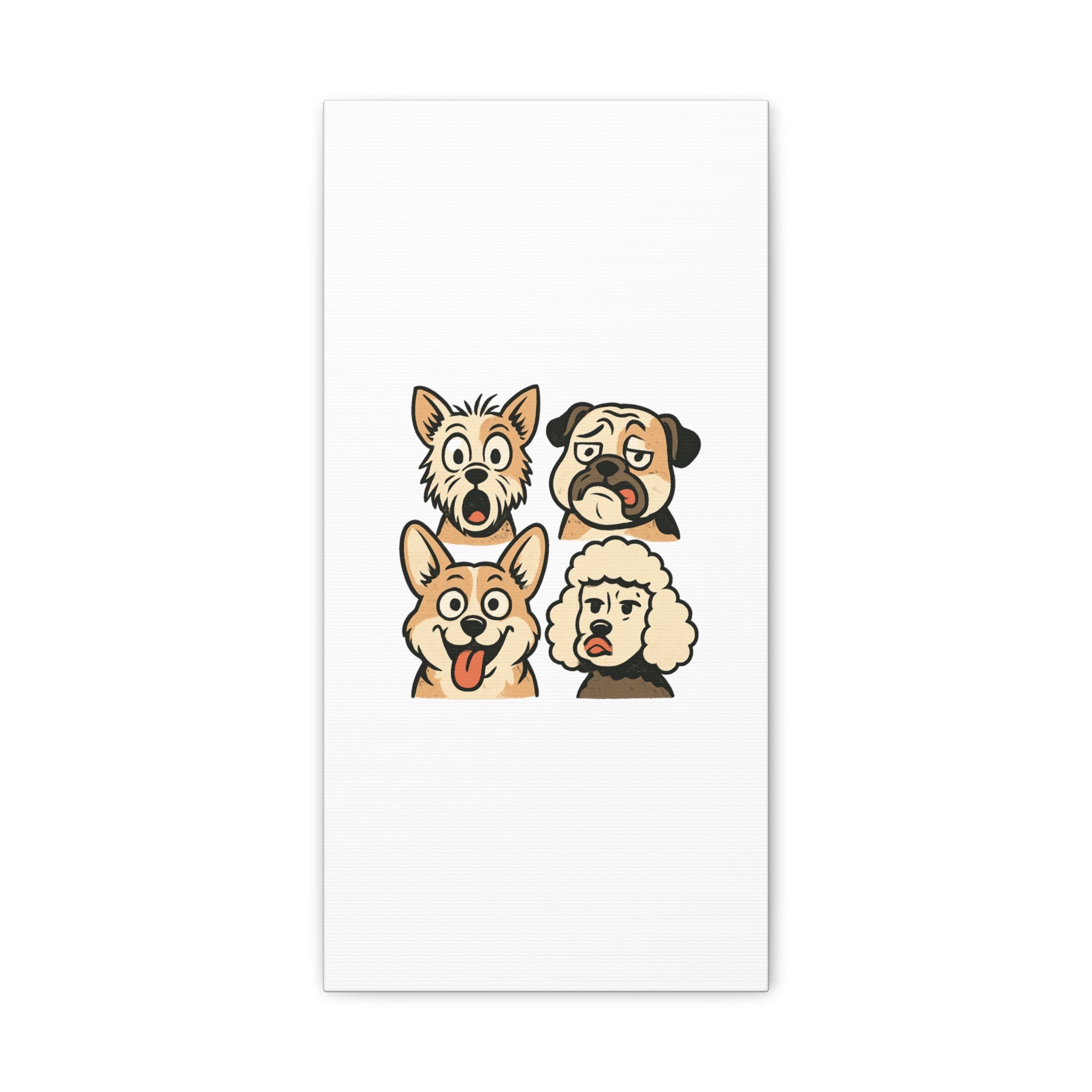 Canvas Print - Dog Faces Wall Art
