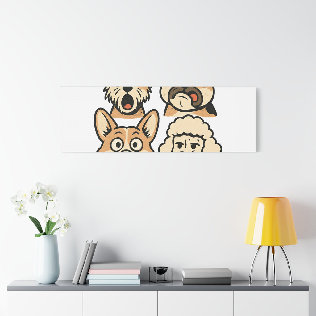 Canvas Print - Dog Faces Wall Art