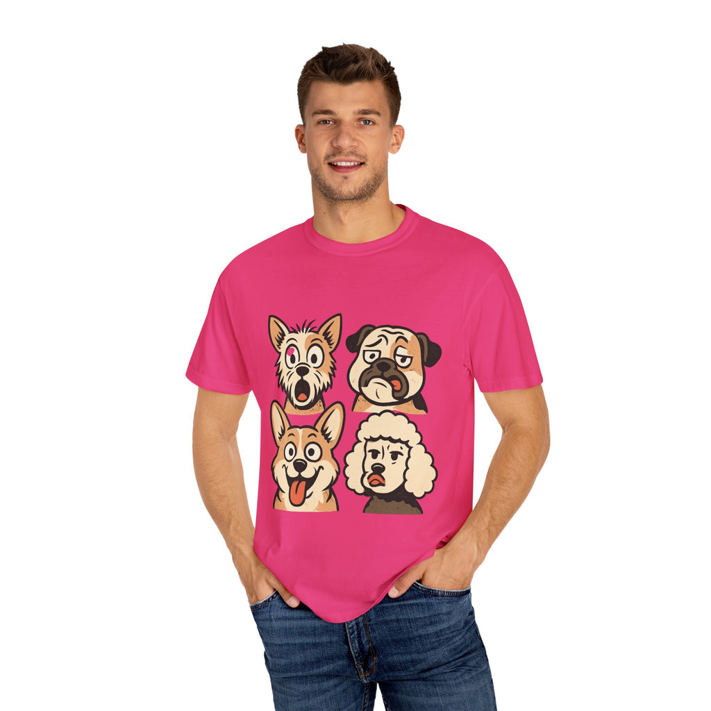 Cartoon Dog Faces T-Shirt