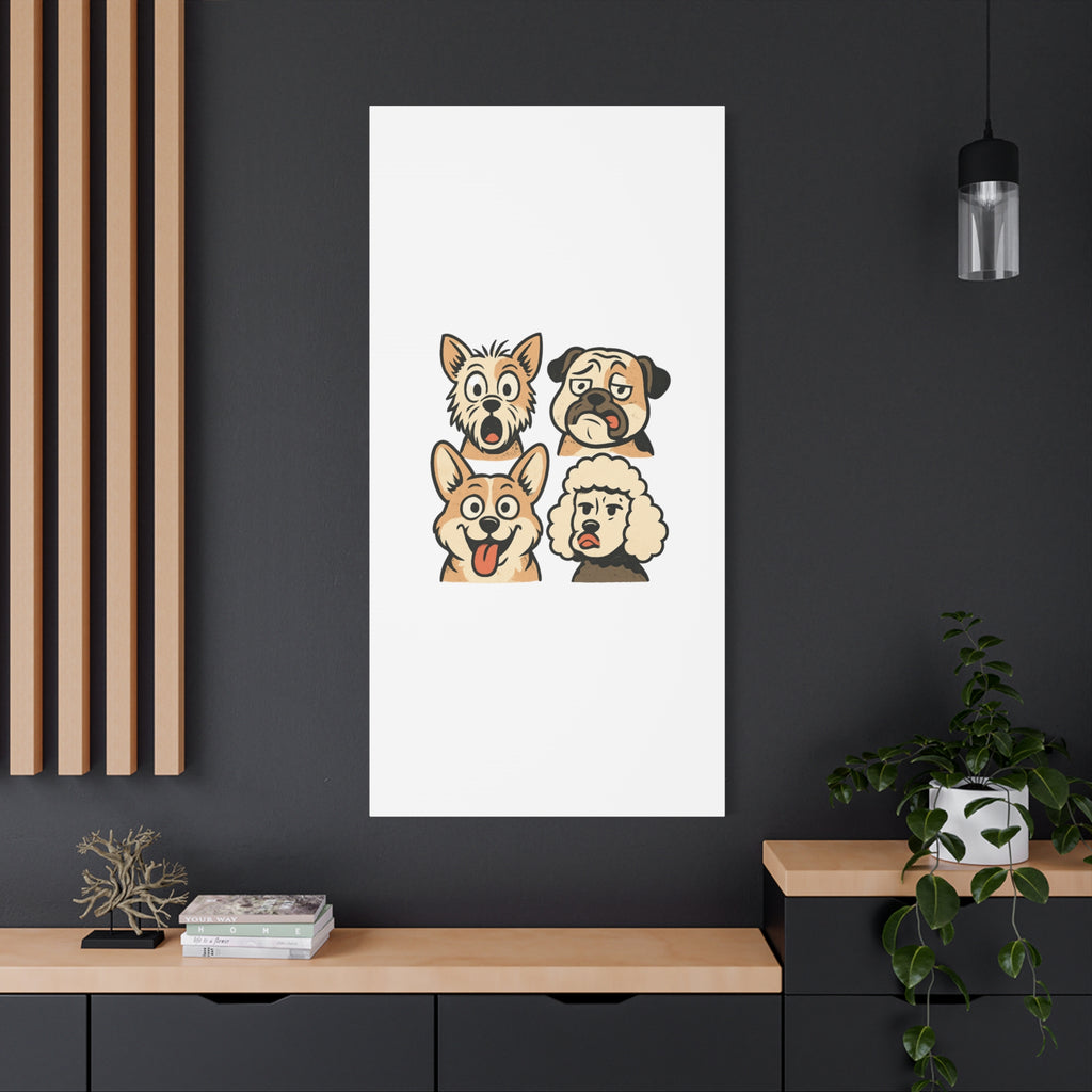 Canvas Print - Dog Faces Wall Art
