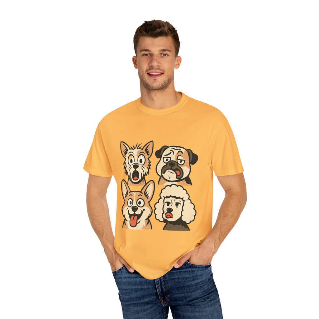 Cartoon Dog Faces T-Shirt