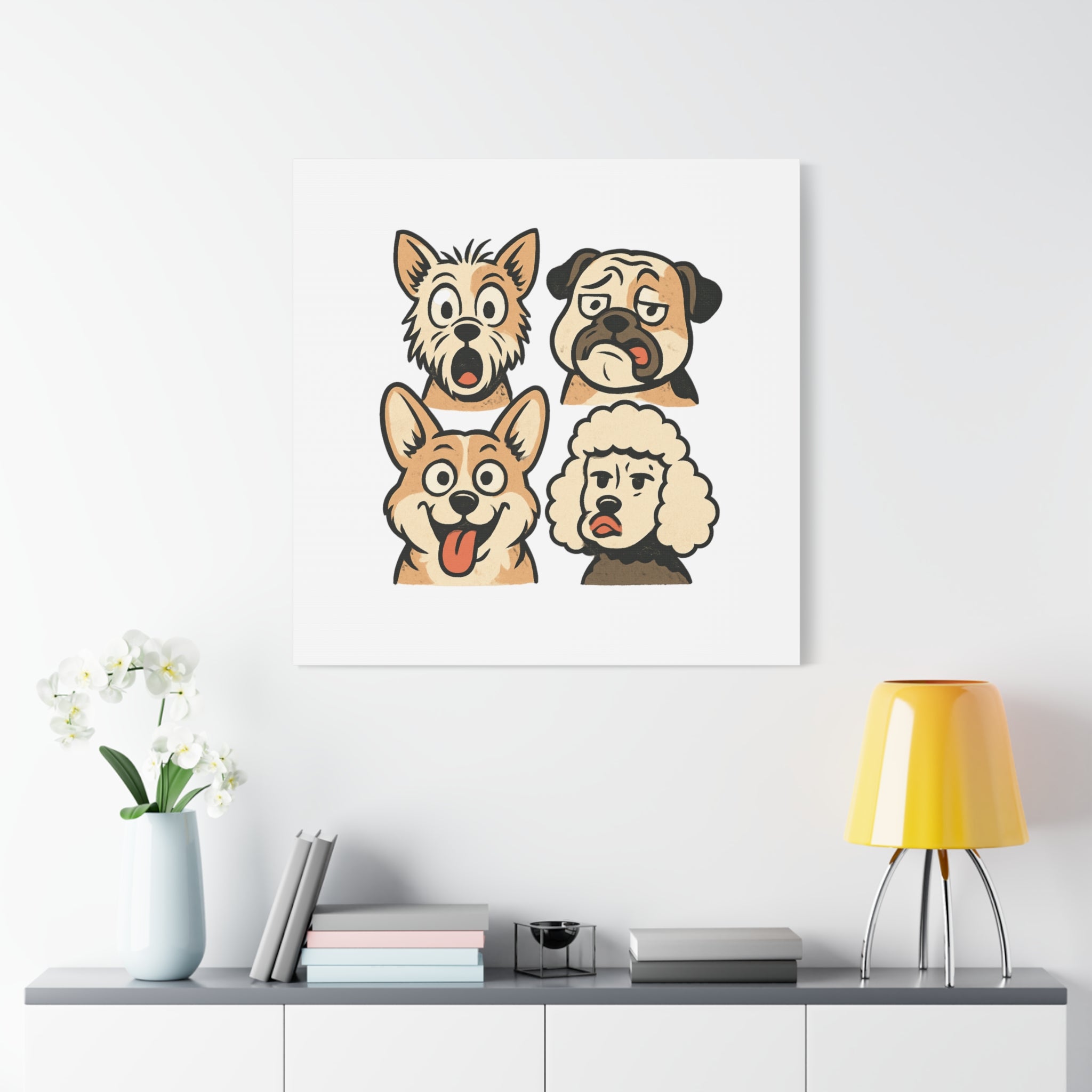 Canvas Print - Dog Faces Wall Art