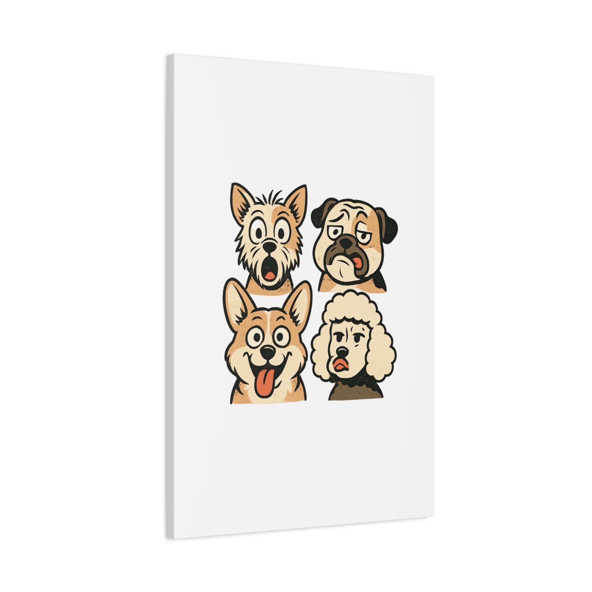 Canvas Print - Dog Faces Wall Art