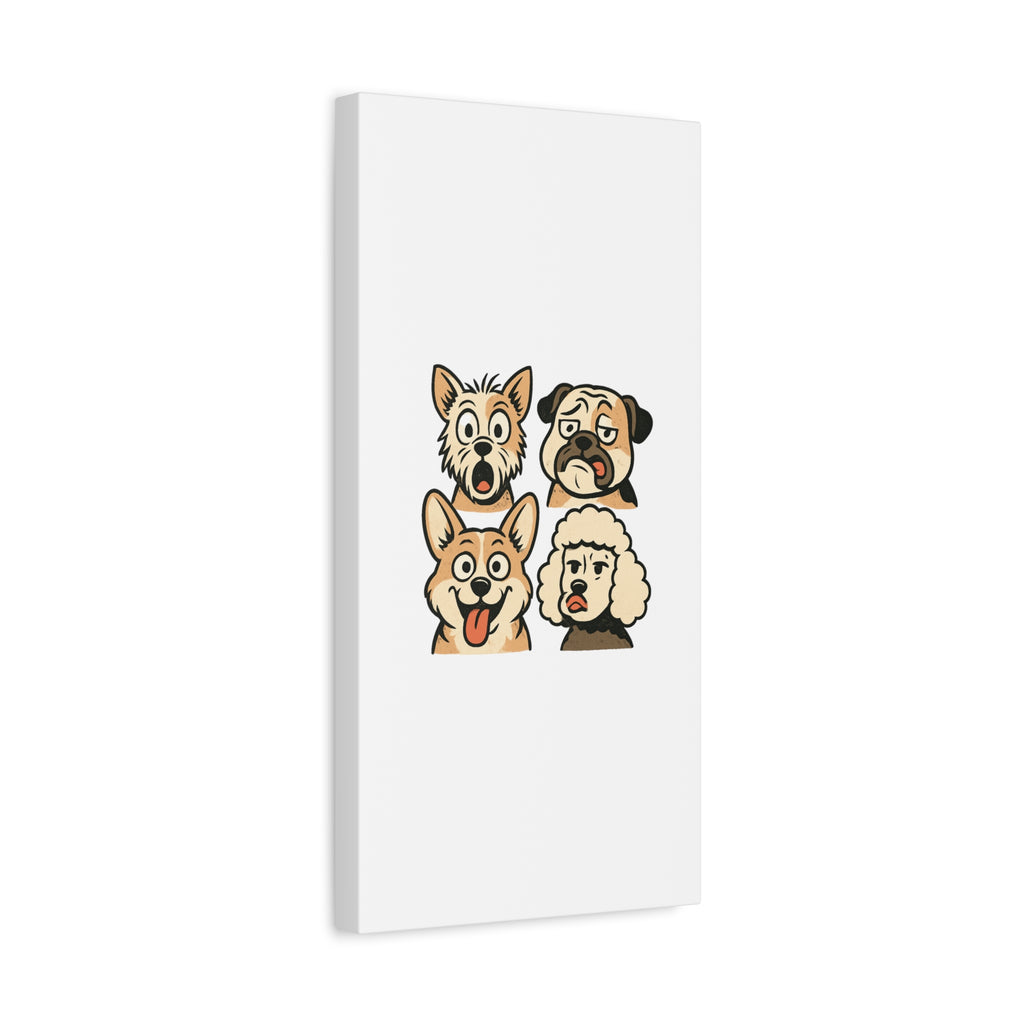 Canvas Print - Dog Faces Wall Art