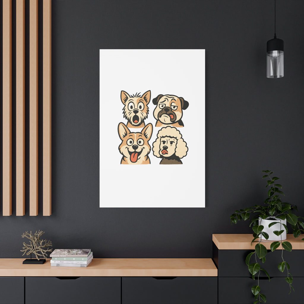 Canvas Print - Dog Faces Wall Art