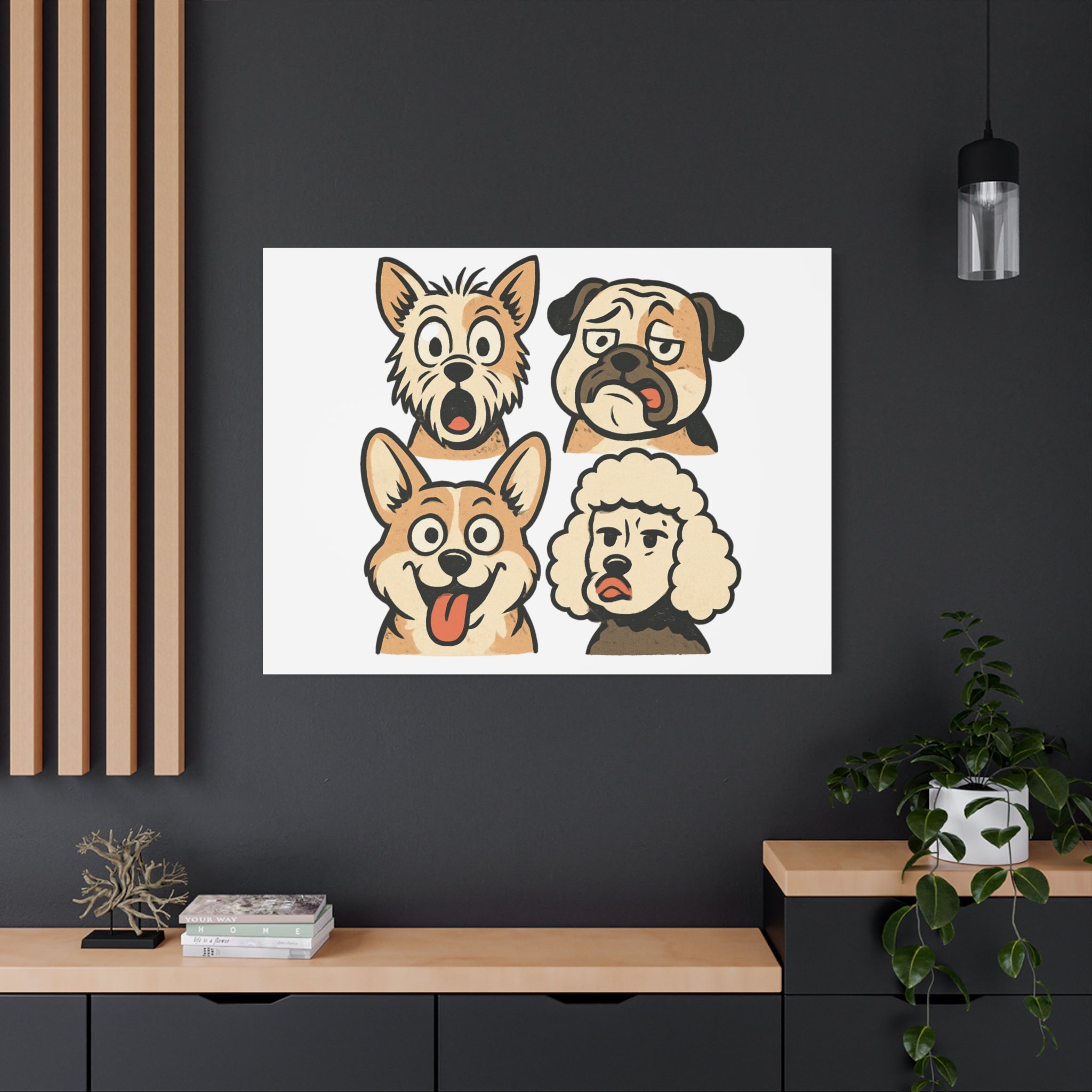 Canvas Print - Dog Faces Wall Art