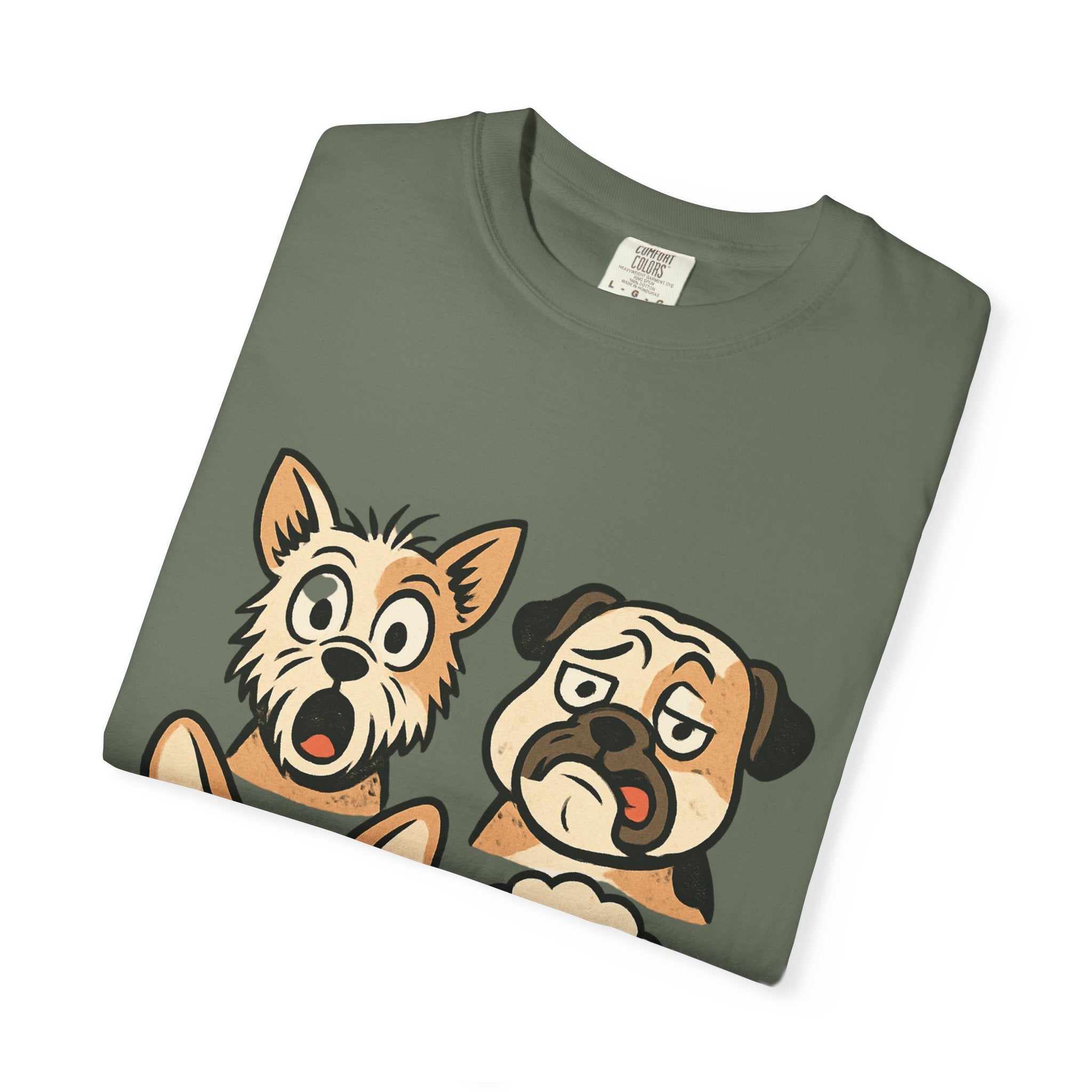 Cartoon Dog Faces T-Shirt