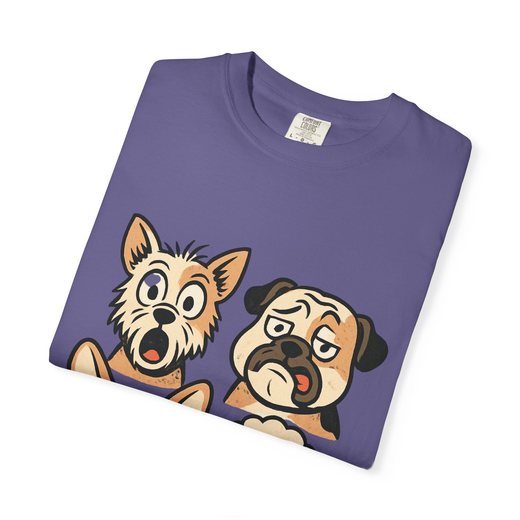 Cartoon Dog Faces T-Shirt