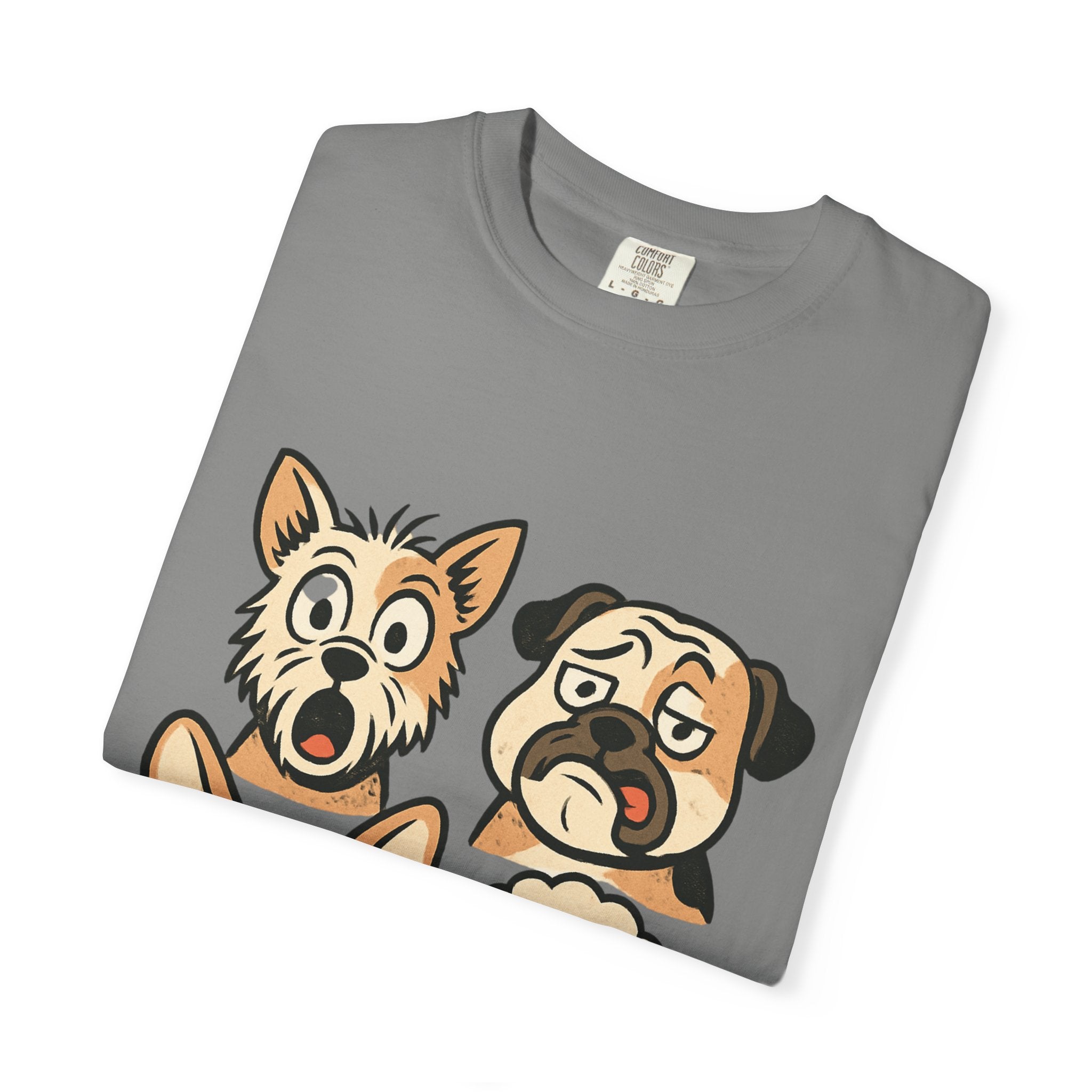 Cartoon Dog Faces T-Shirt