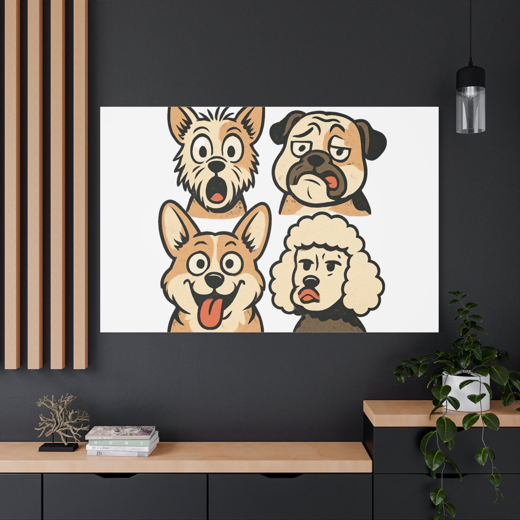 Canvas Print - Dog Faces Wall Art