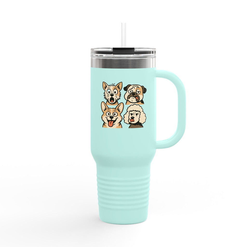 Cute Dog Faces Insulated Travel Mug