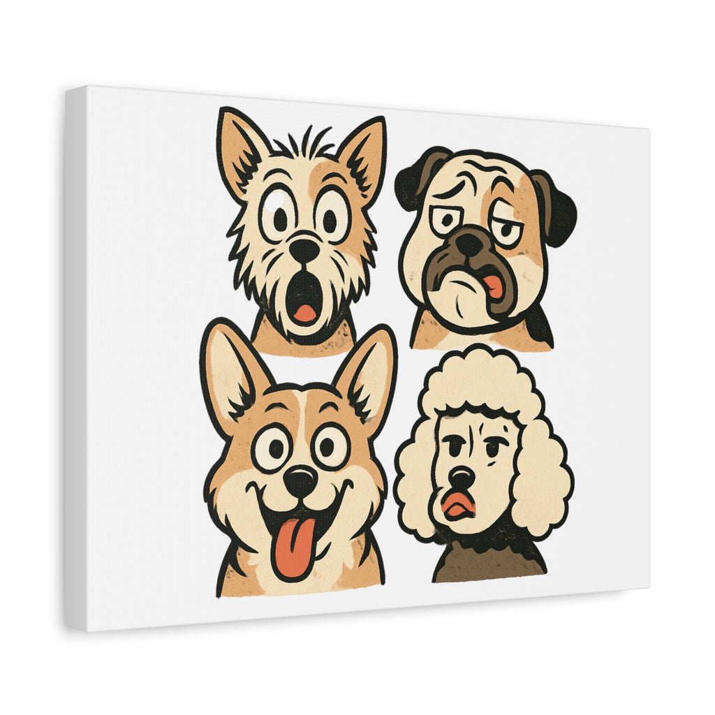Canvas Print - Dog Faces Wall Art