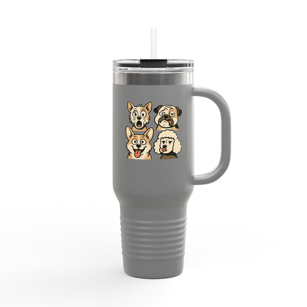 Cute Dog Faces Insulated Travel Mug