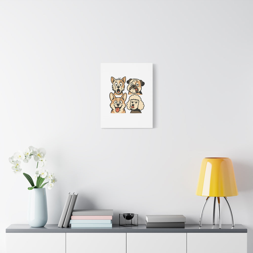 Canvas Print - Dog Faces Wall Art