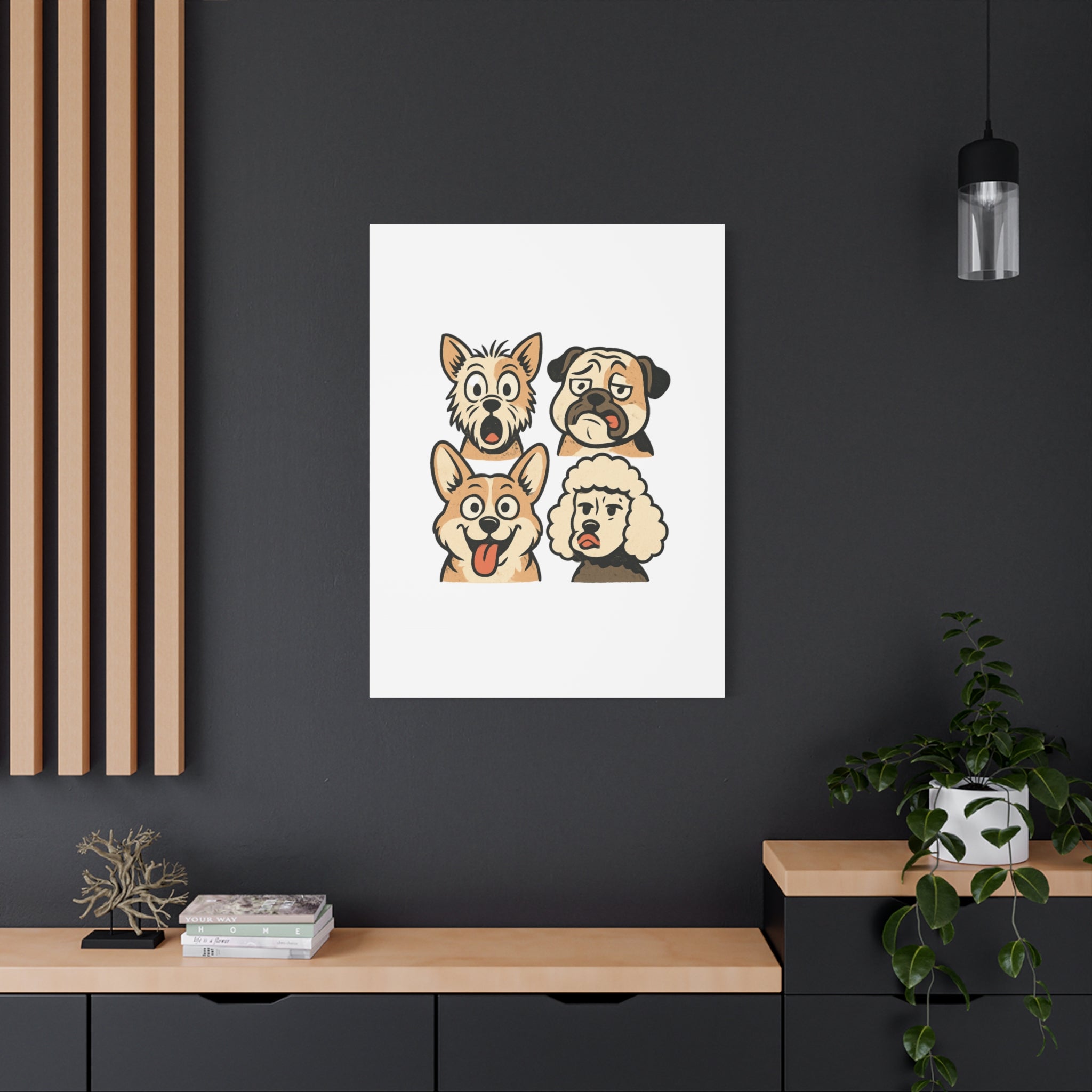 Canvas Print - Dog Faces Wall Art