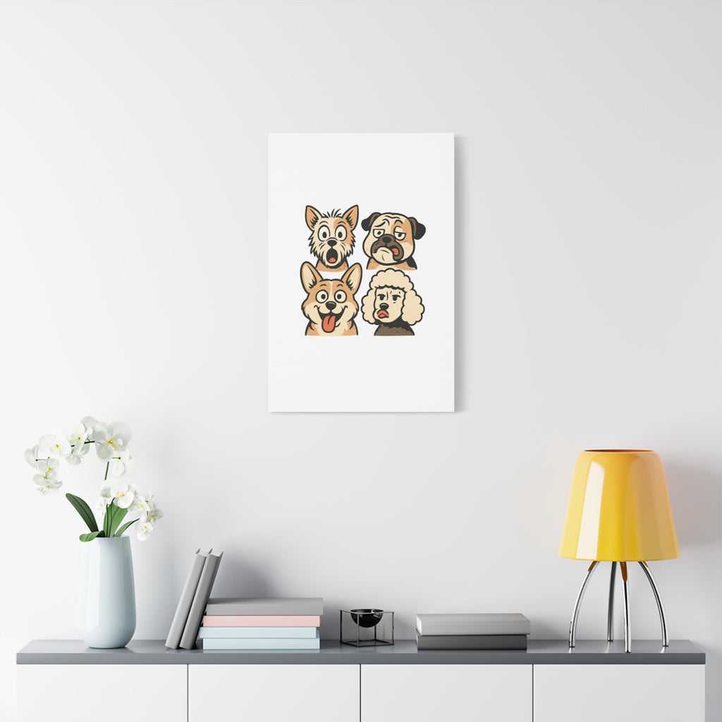 Canvas Print - Dog Faces Wall Art