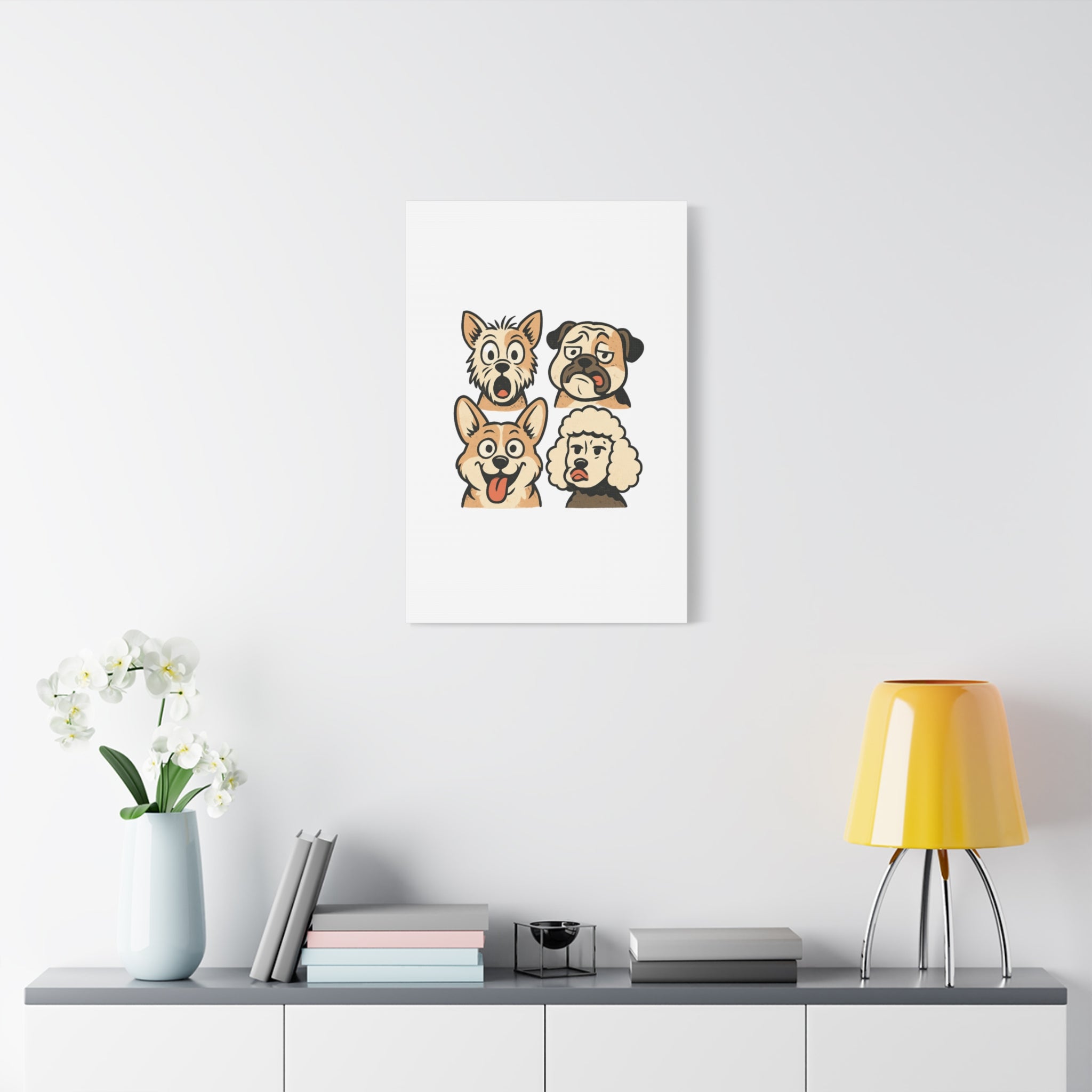 Canvas Print - Dog Faces Wall Art
