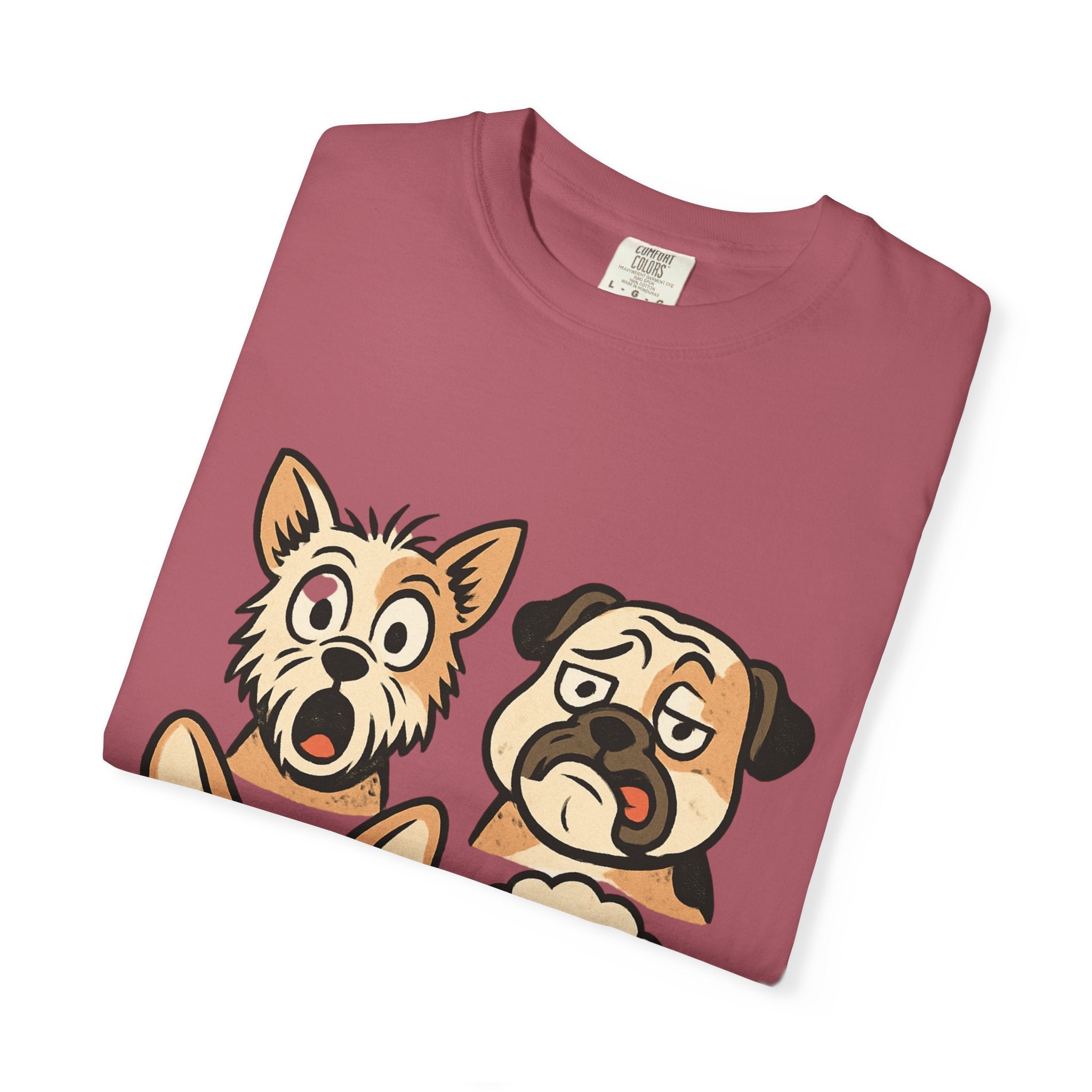 Cartoon Dog Faces T-Shirt