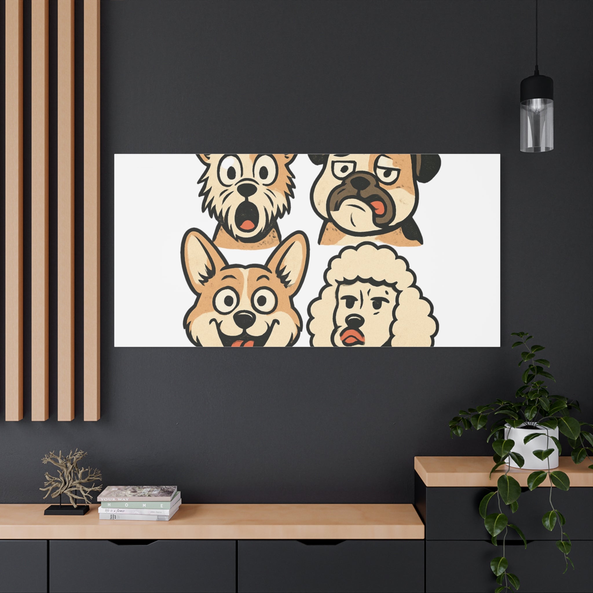 Canvas Print - Dog Faces Wall Art