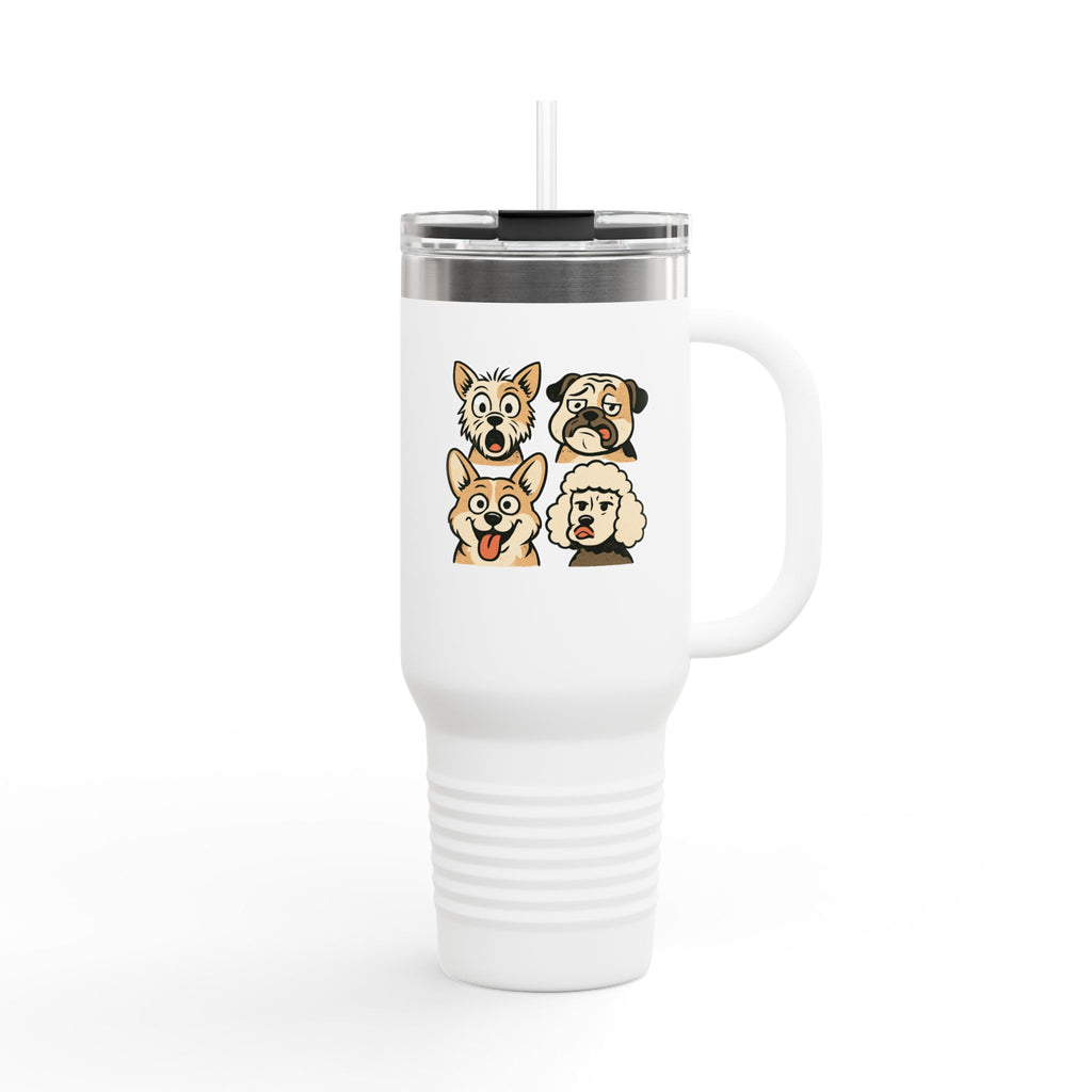 Cute Dog Faces Insulated Travel Mug