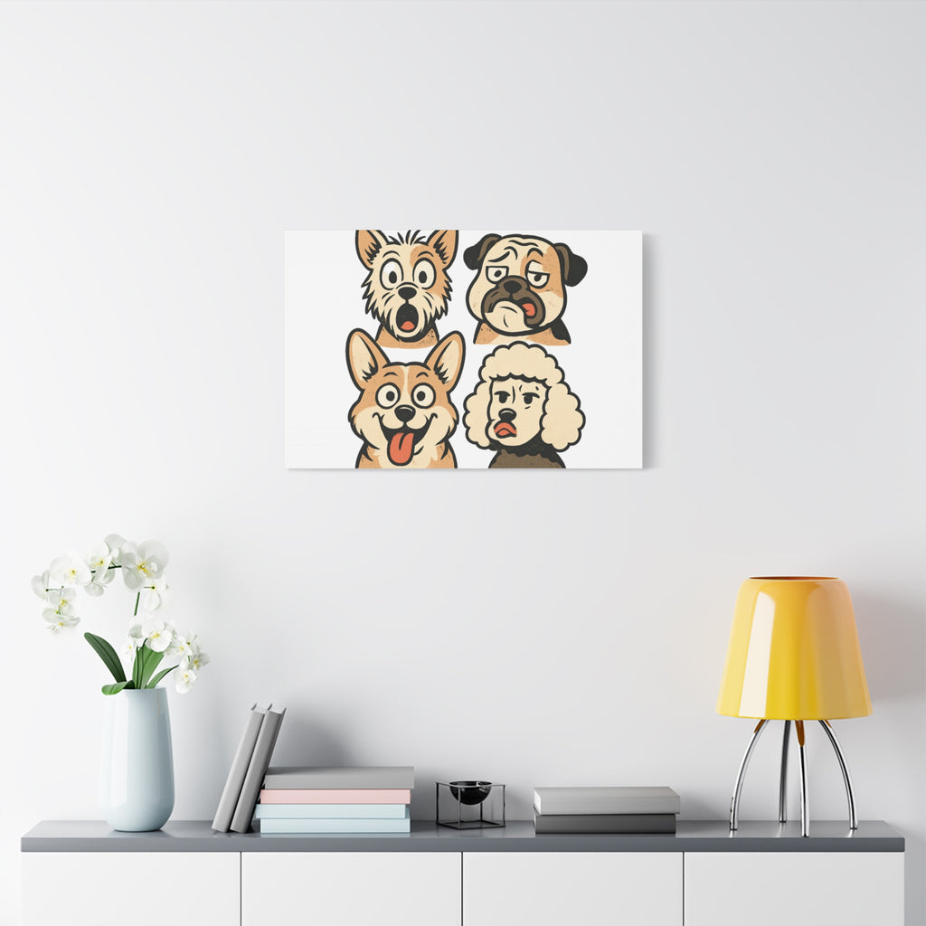 Canvas Print - Dog Faces Wall Art