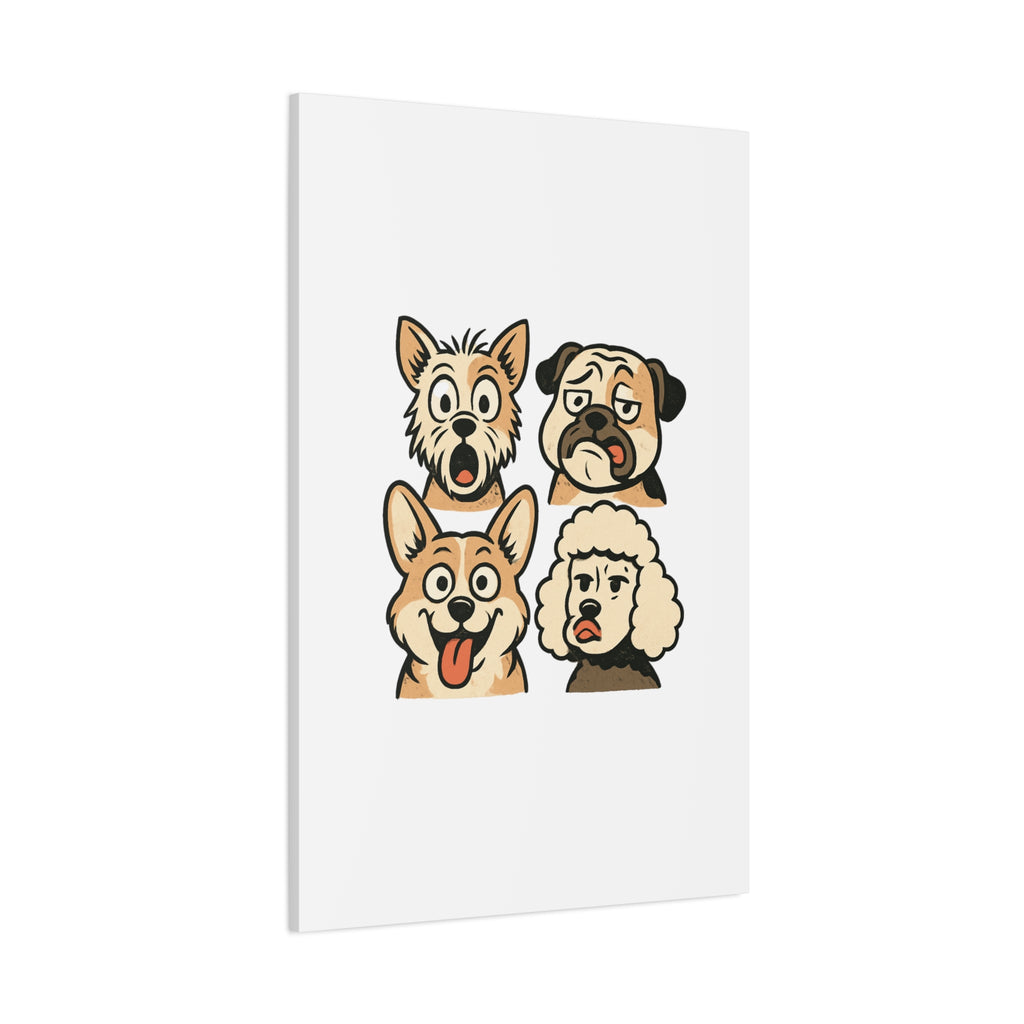 Canvas Print - Dog Faces Wall Art