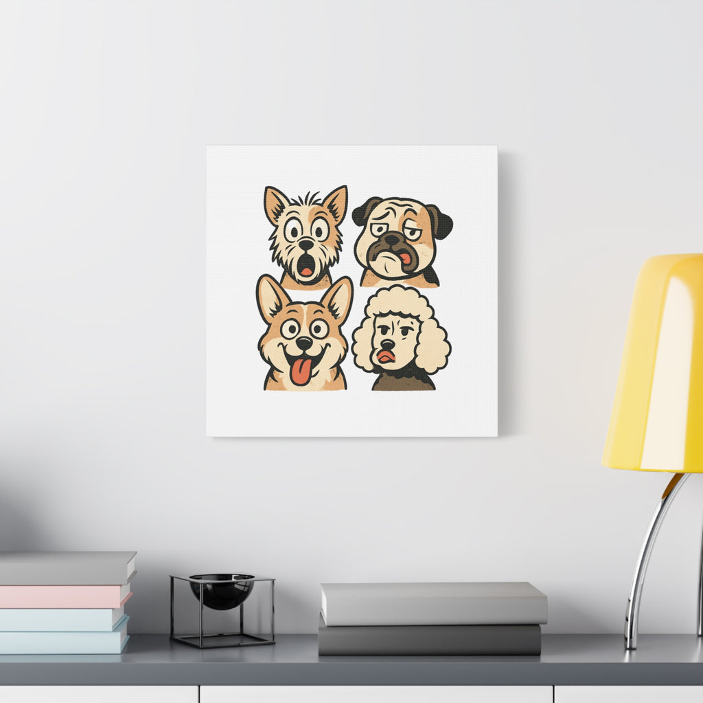 Canvas Print - Dog Faces Wall Art