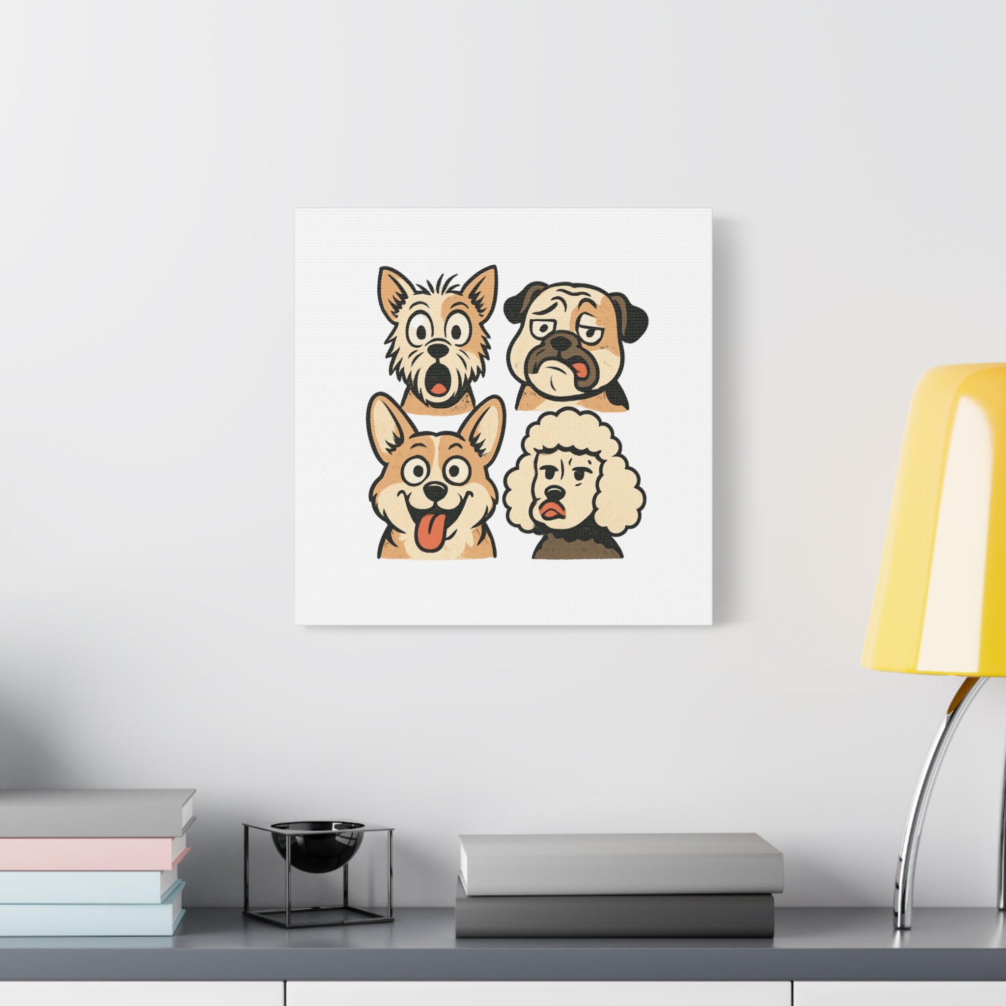 Canvas Print - Dog Faces Wall Art