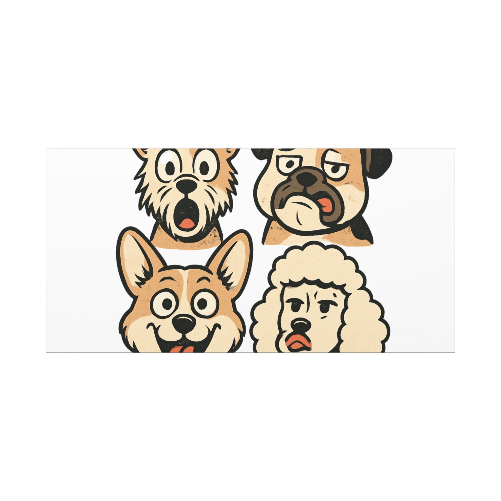 Canvas Print - Dog Faces Wall Art