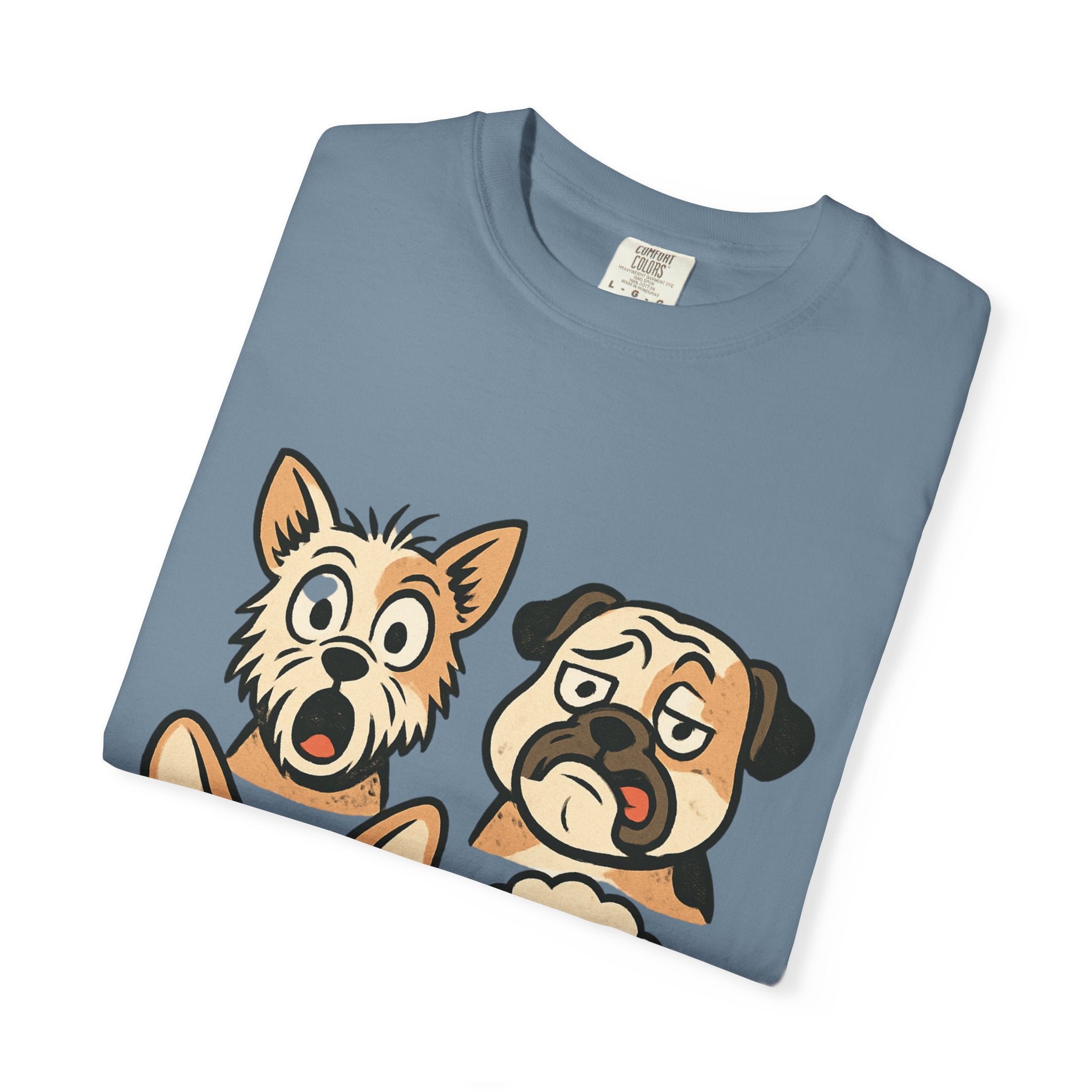 Cartoon Dog Faces T-Shirt