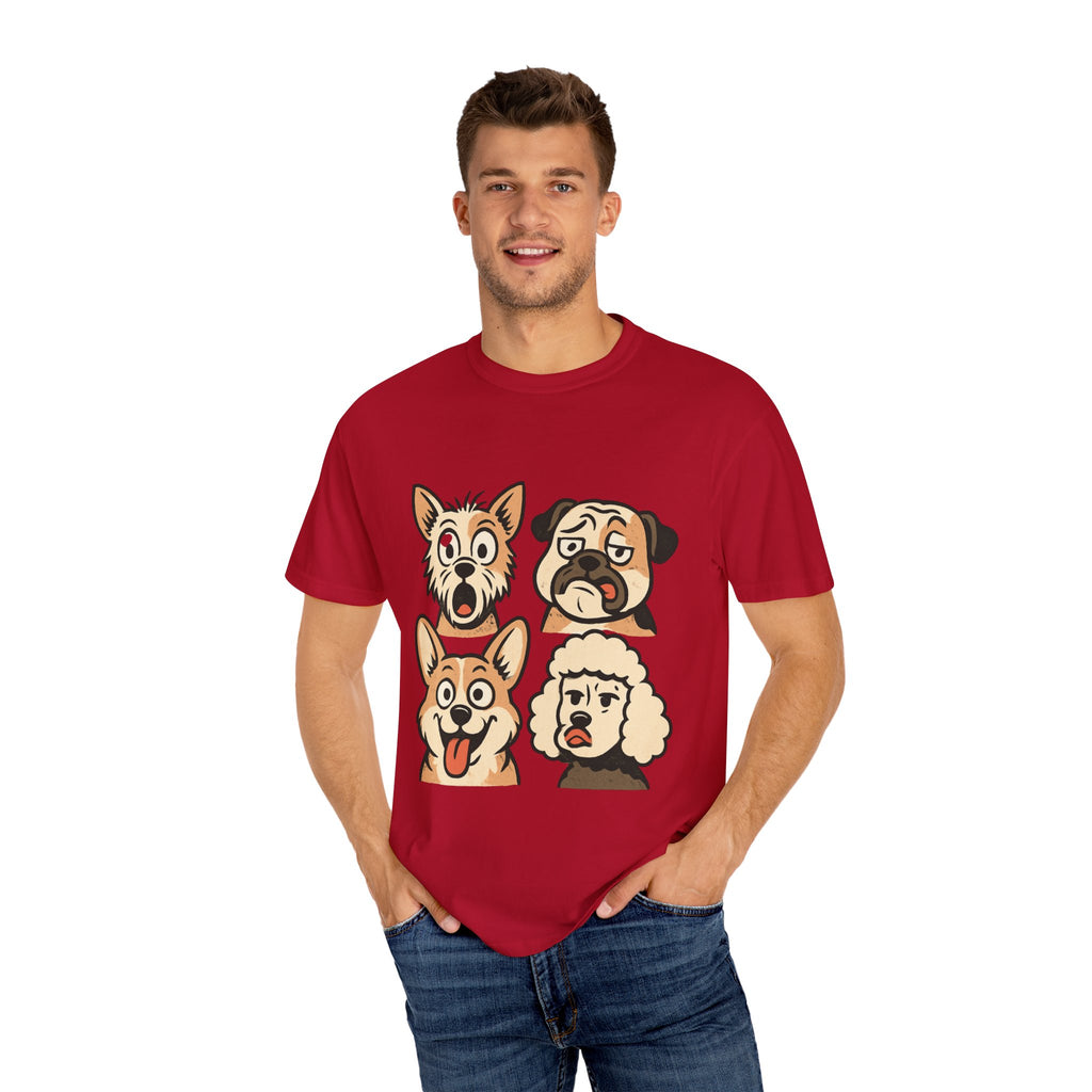 Cartoon Dog Faces T-Shirt