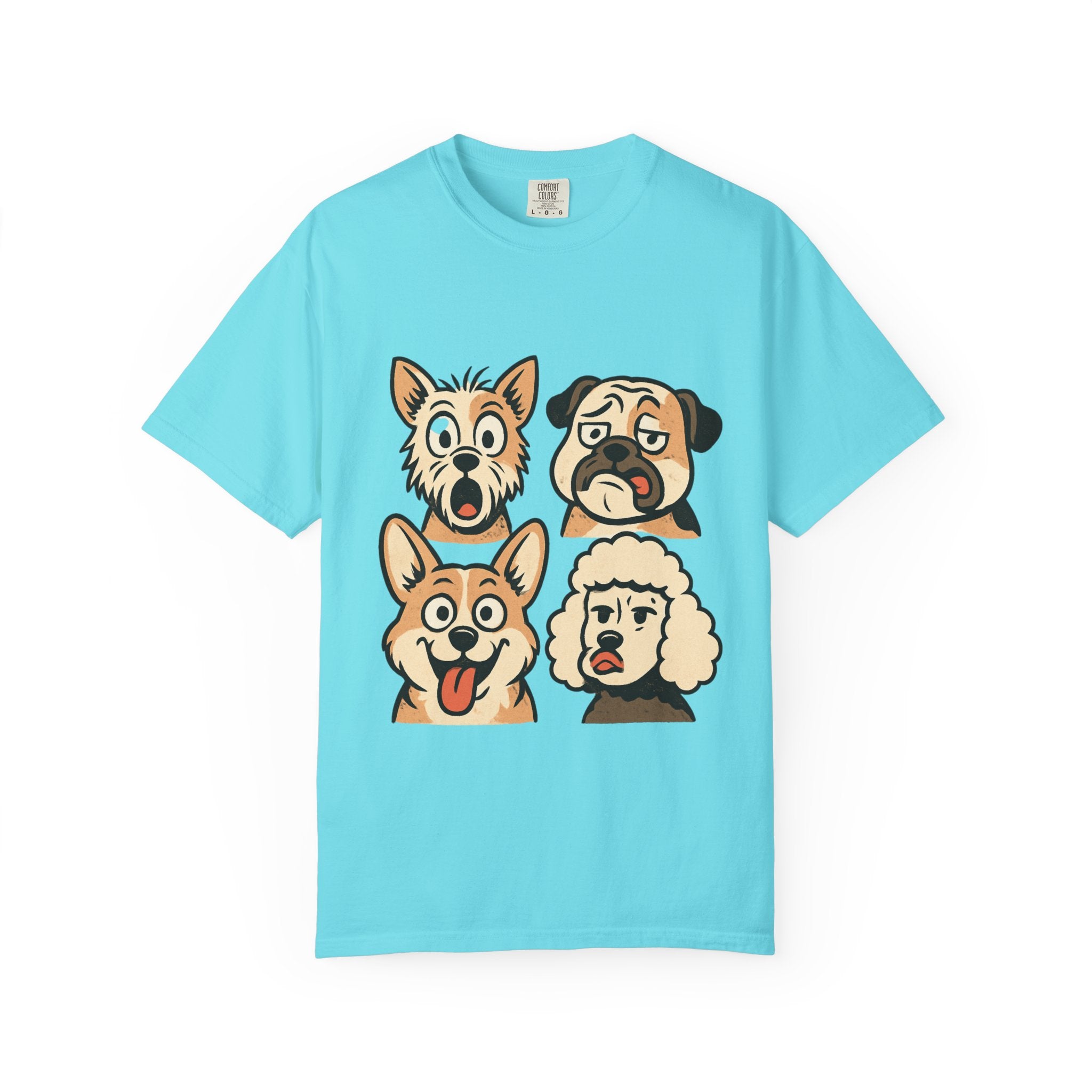 Cartoon Dog Faces T-Shirt