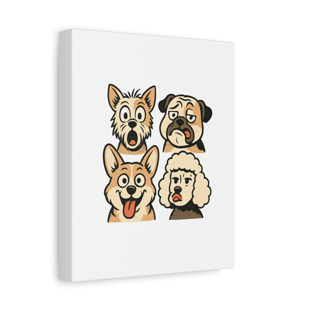 Canvas Print - Dog Faces Wall Art