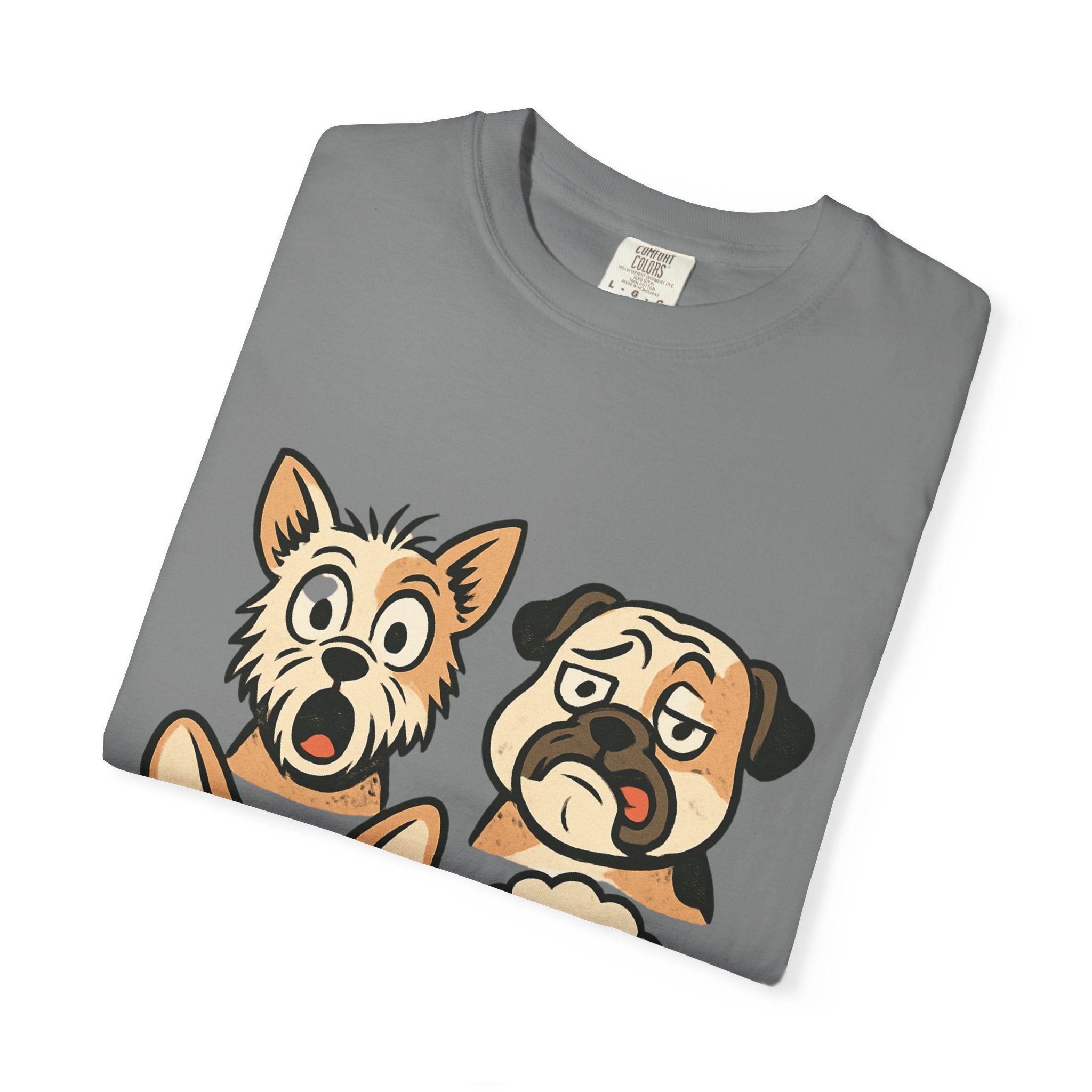 Cartoon Dog Faces T-Shirt