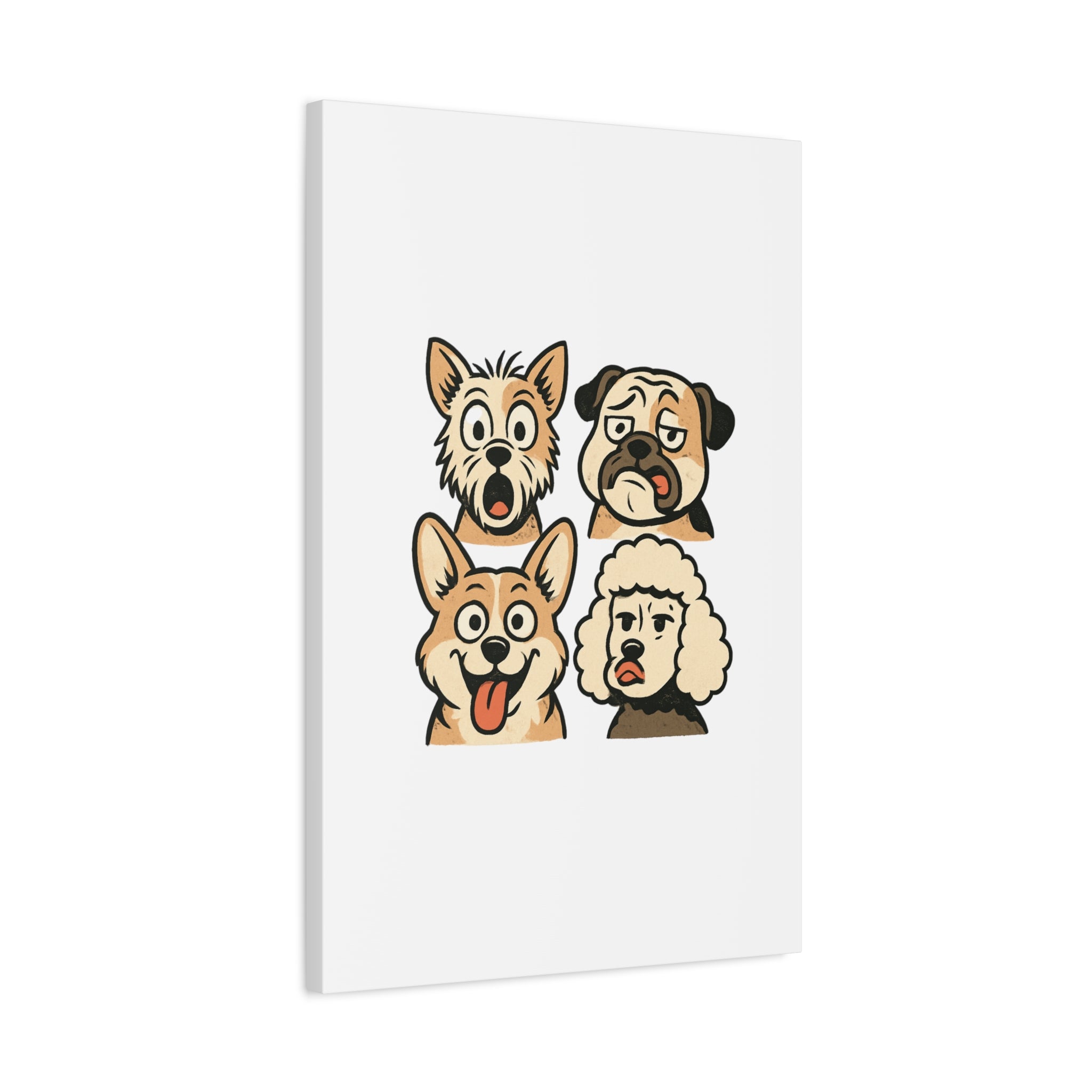 Canvas Print - Dog Faces Wall Art