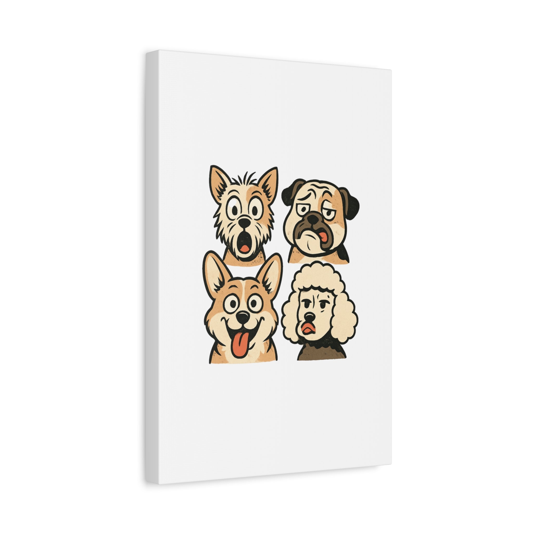 Canvas Print - Dog Faces Wall Art