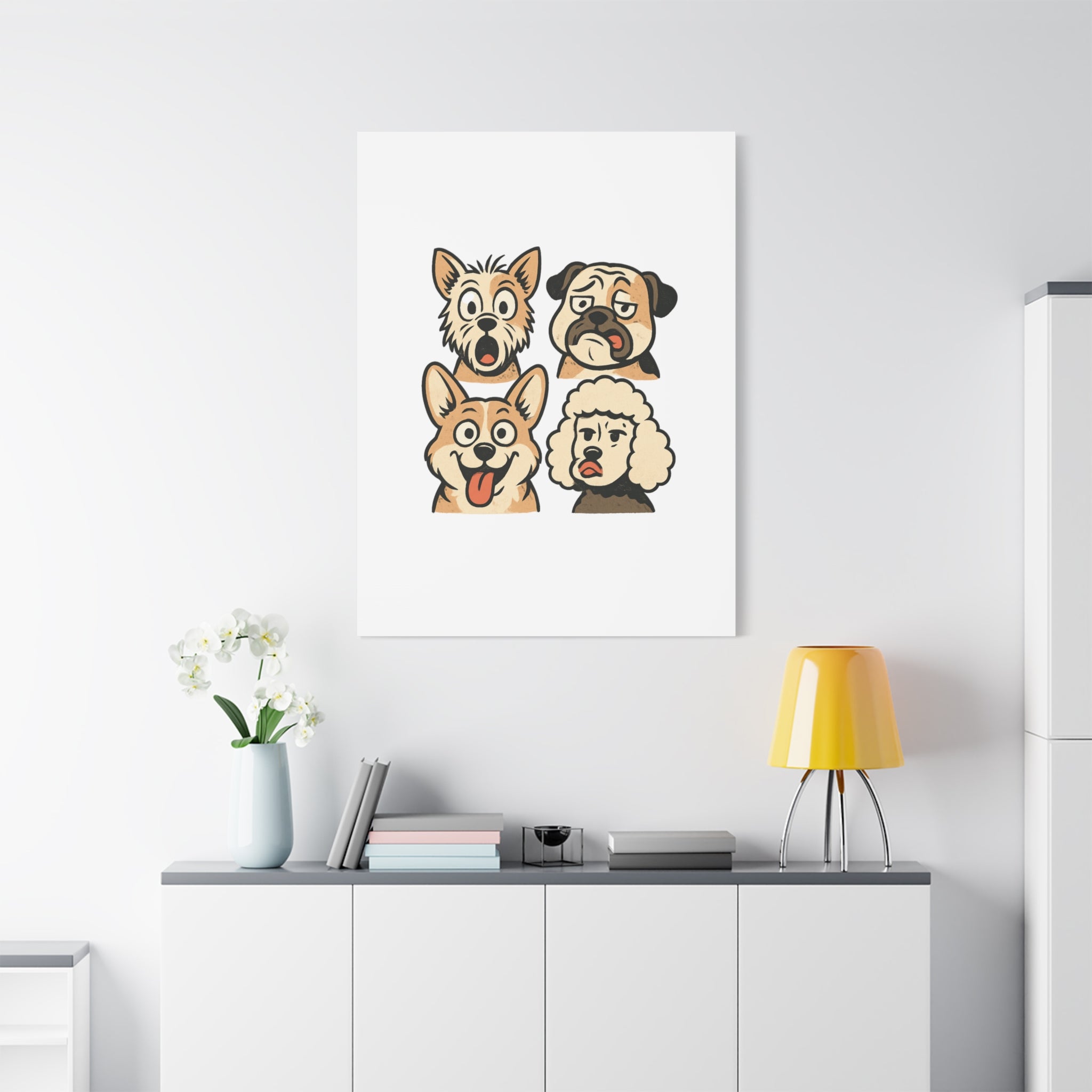 Canvas Print - Dog Faces Wall Art