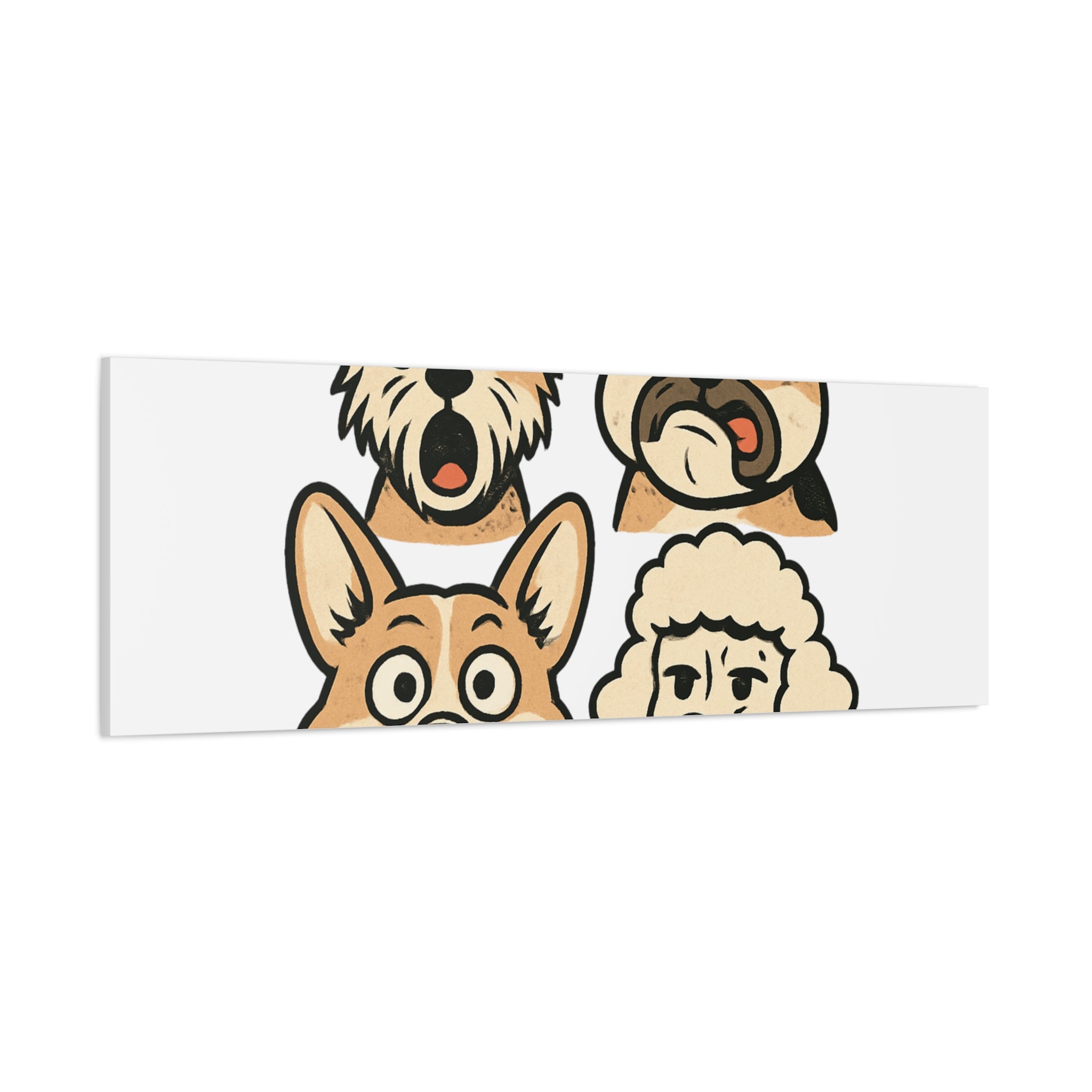 Canvas Print - Dog Faces Wall Art