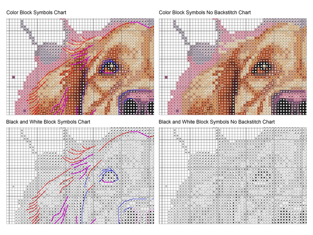 Watercolor Golden Retriever - PDF Cross Stitch Pattern