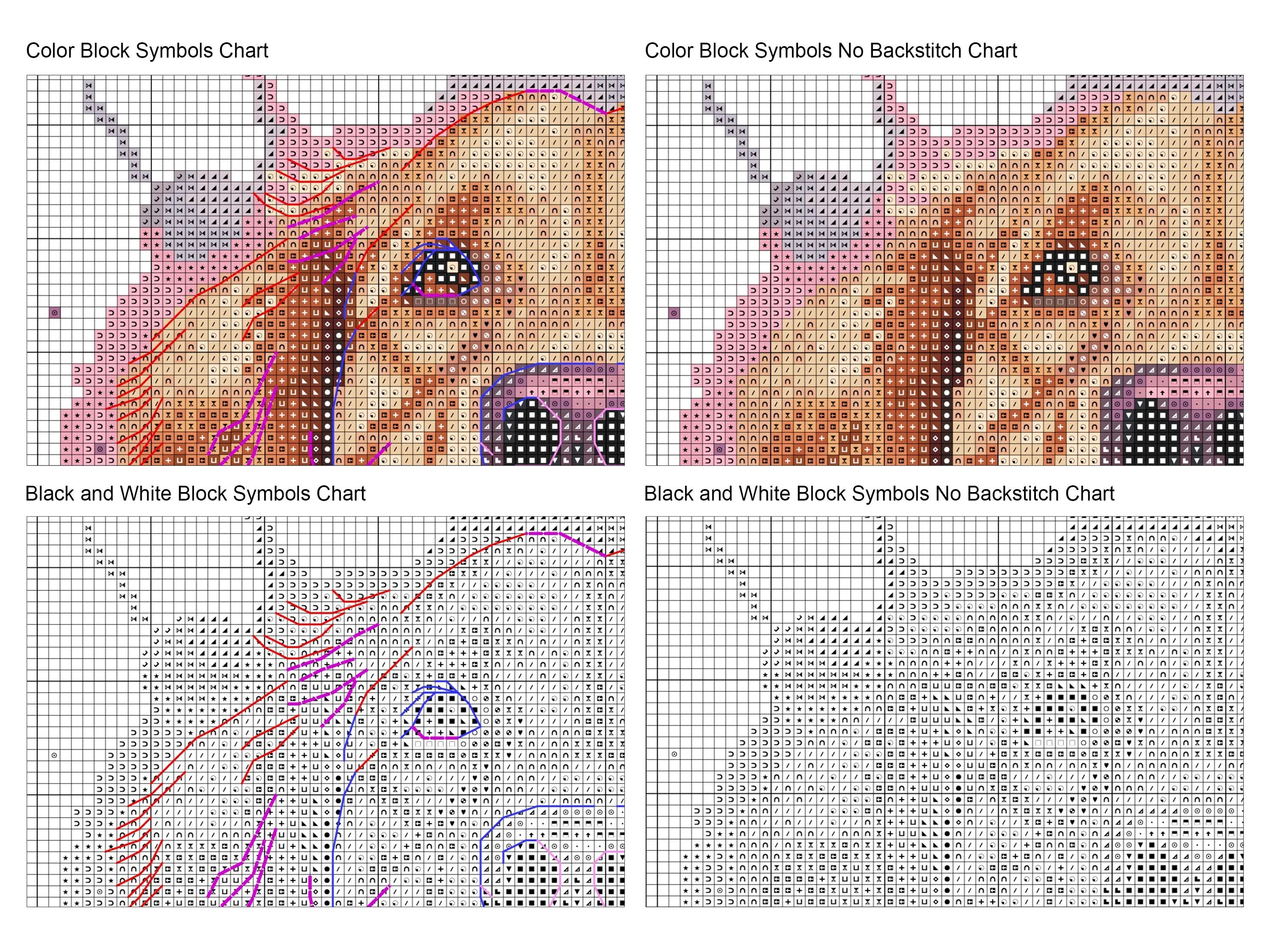 Watercolor Golden Retriever - PDF Cross Stitch Pattern