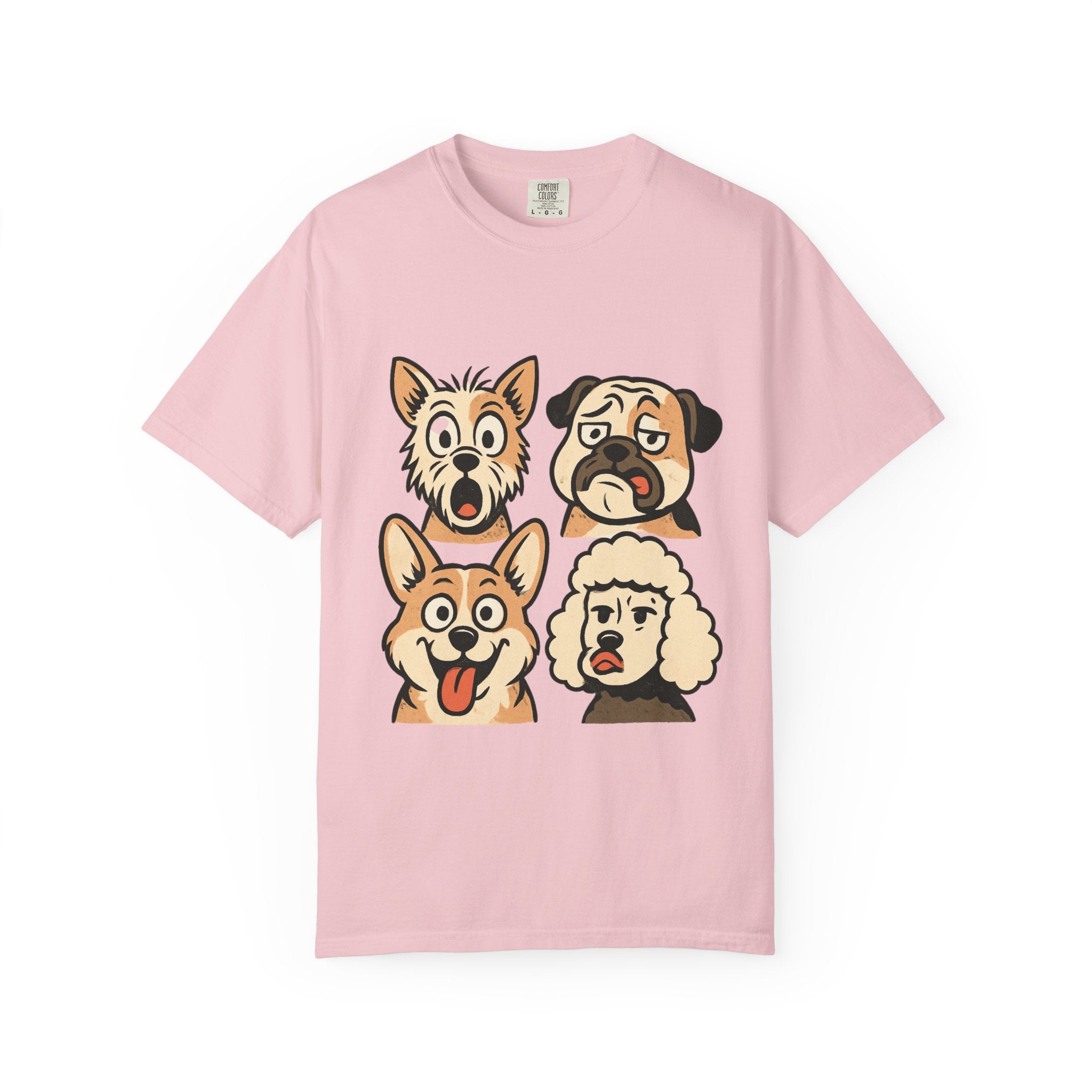 Cartoon Dog Faces T-Shirt