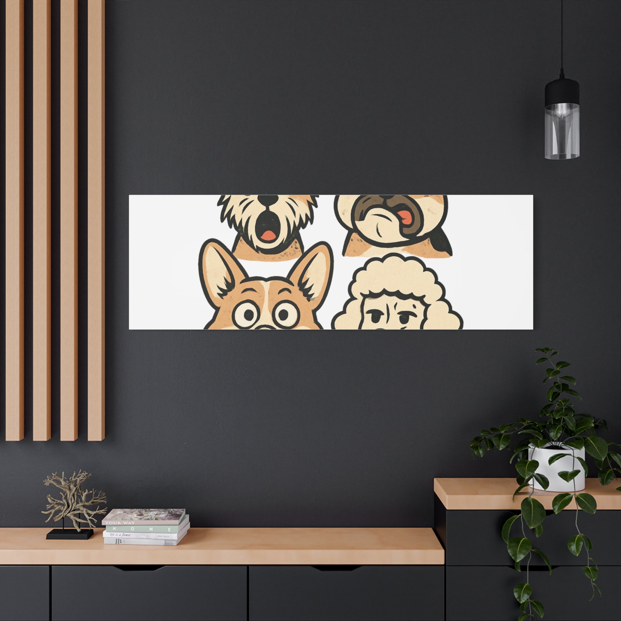 Canvas Print - Dog Faces Wall Art