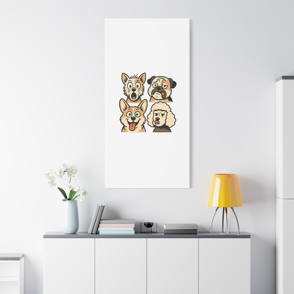 Canvas Print - Dog Faces Wall Art