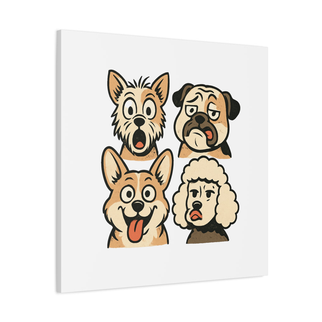 Canvas Print - Dog Faces Wall Art