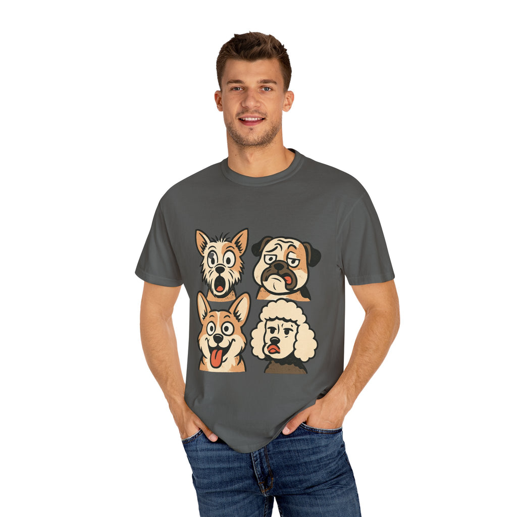 Cartoon Dog Faces T-Shirt