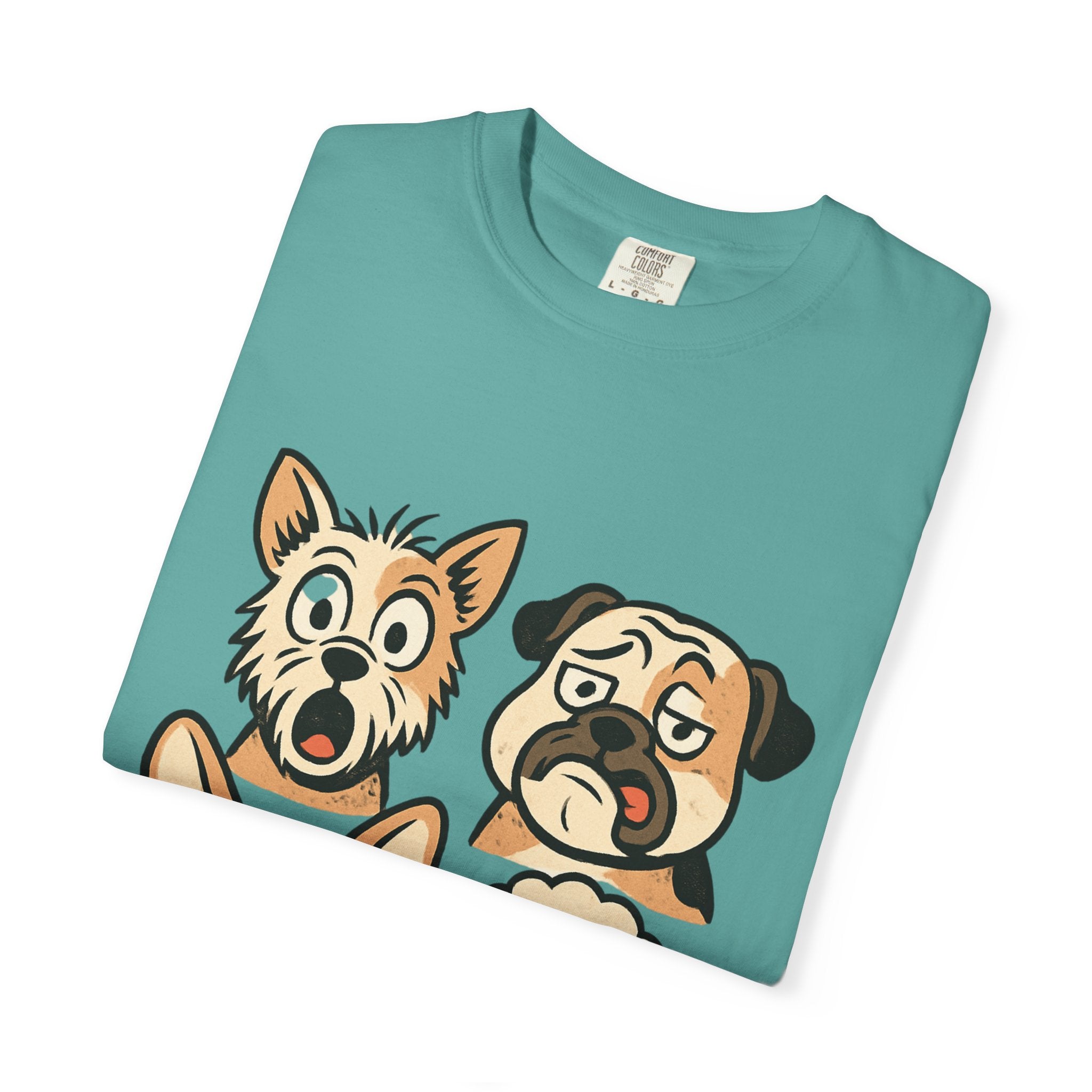 Cartoon Dog Faces T-Shirt