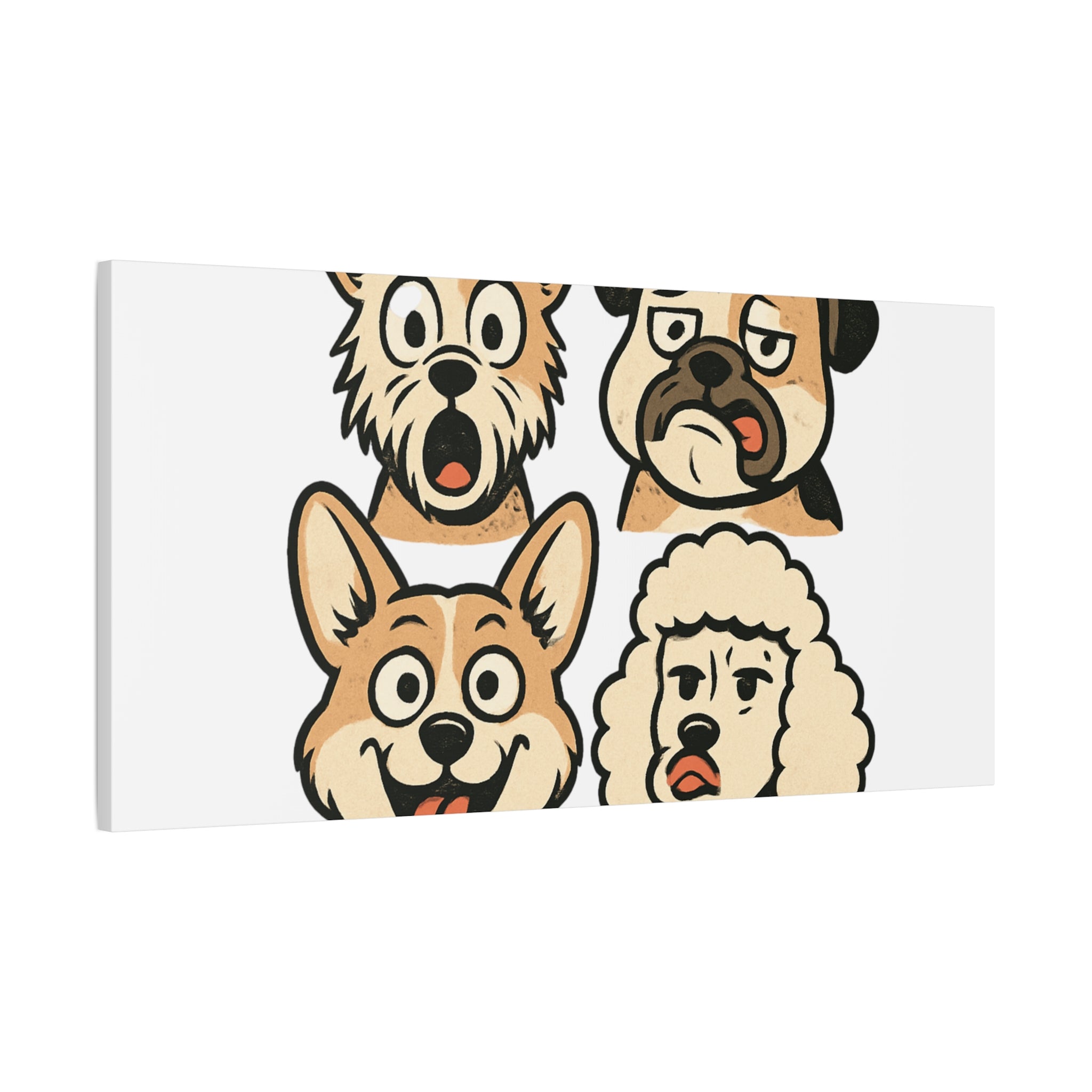 Canvas Print - Dog Faces Wall Art