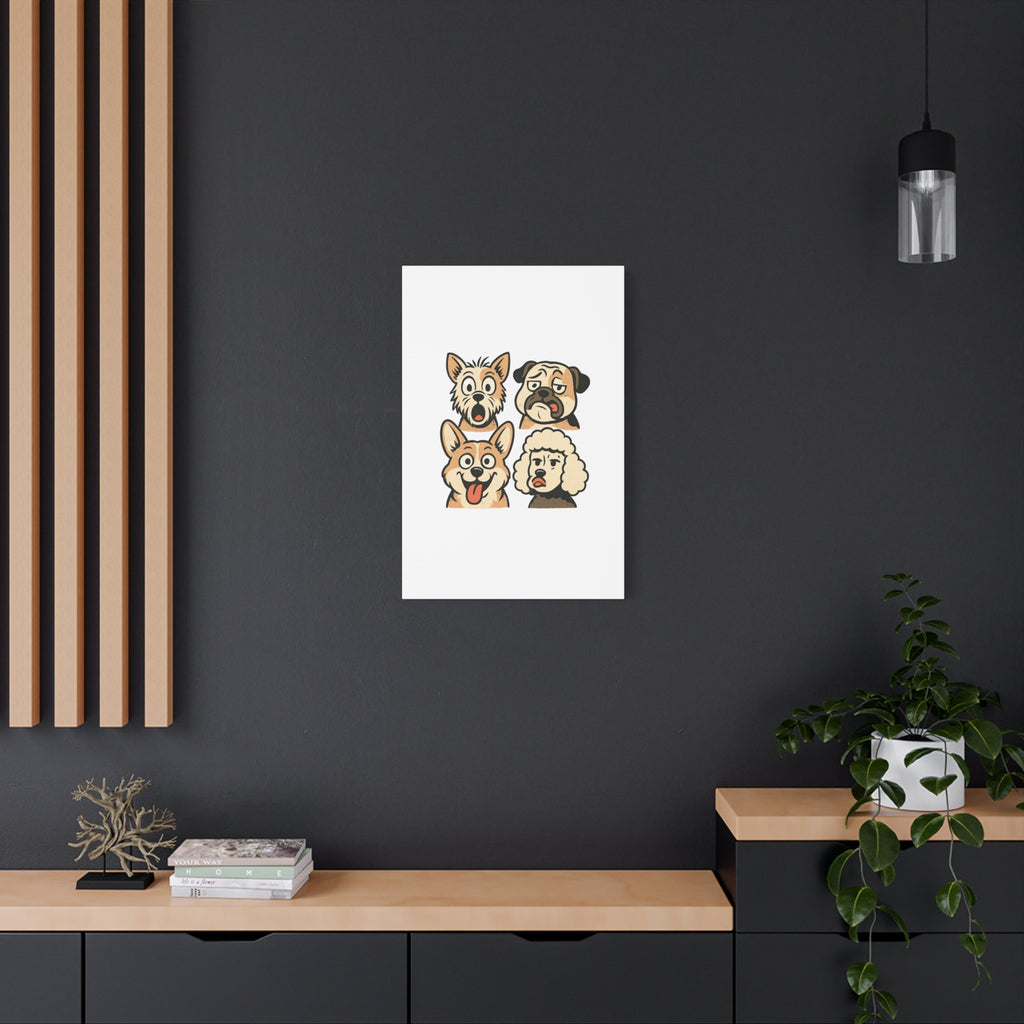 Canvas Print - Dog Faces Wall Art