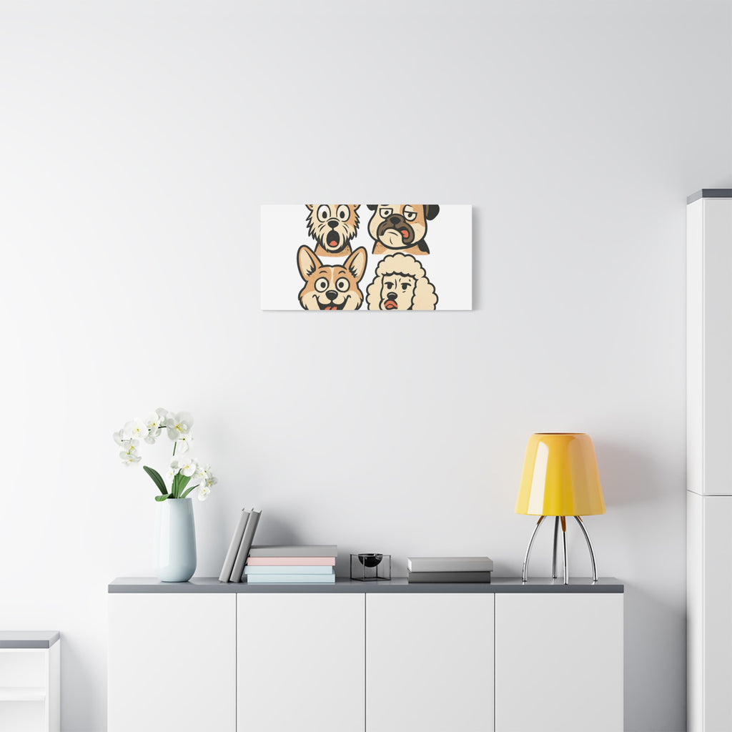 Canvas Print - Dog Faces Wall Art