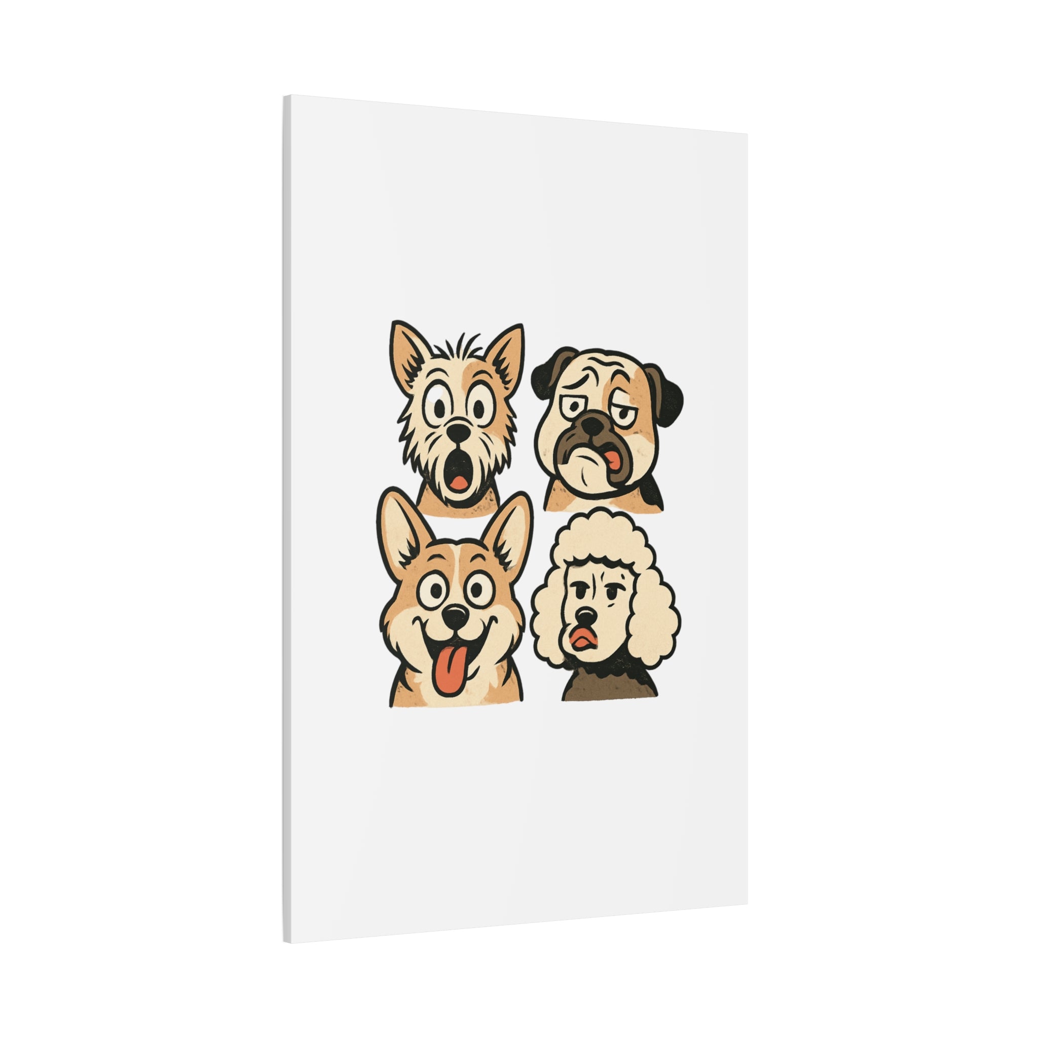 Canvas Print - Dog Faces Wall Art
